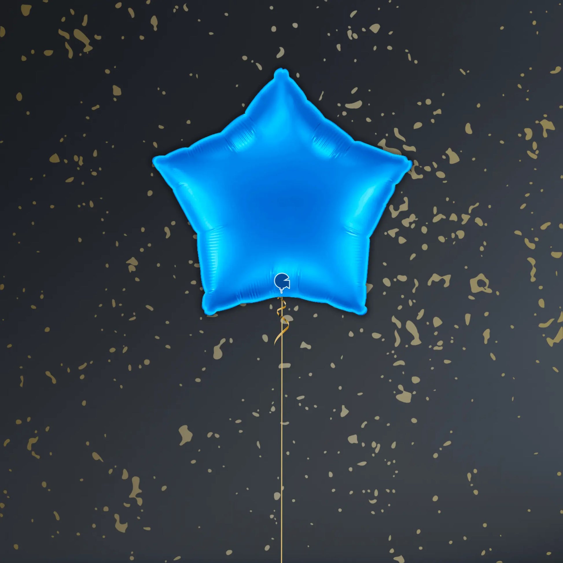 Sapphire Blue Star Balloon Package - Helium Filled