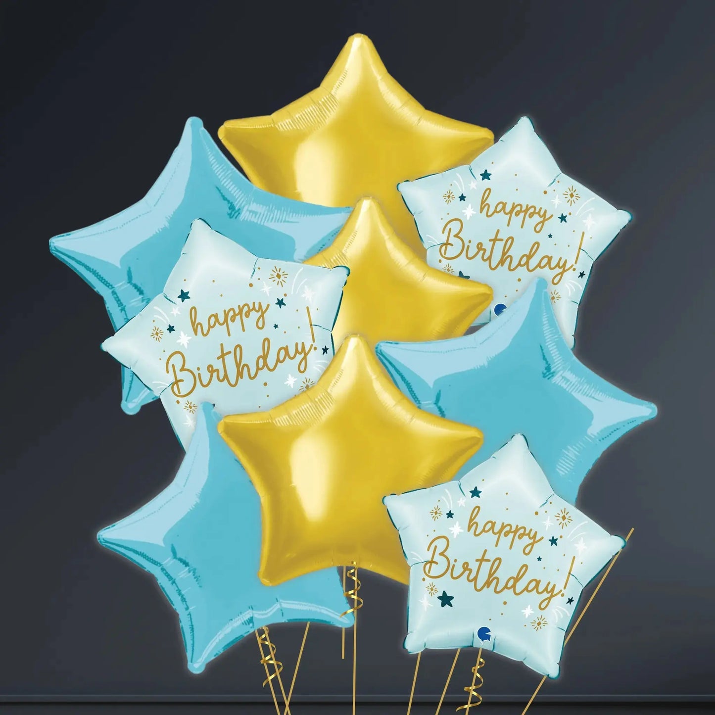 Blue Star - Shaped Birthday Foil Balloon – 18" | The Party Hut