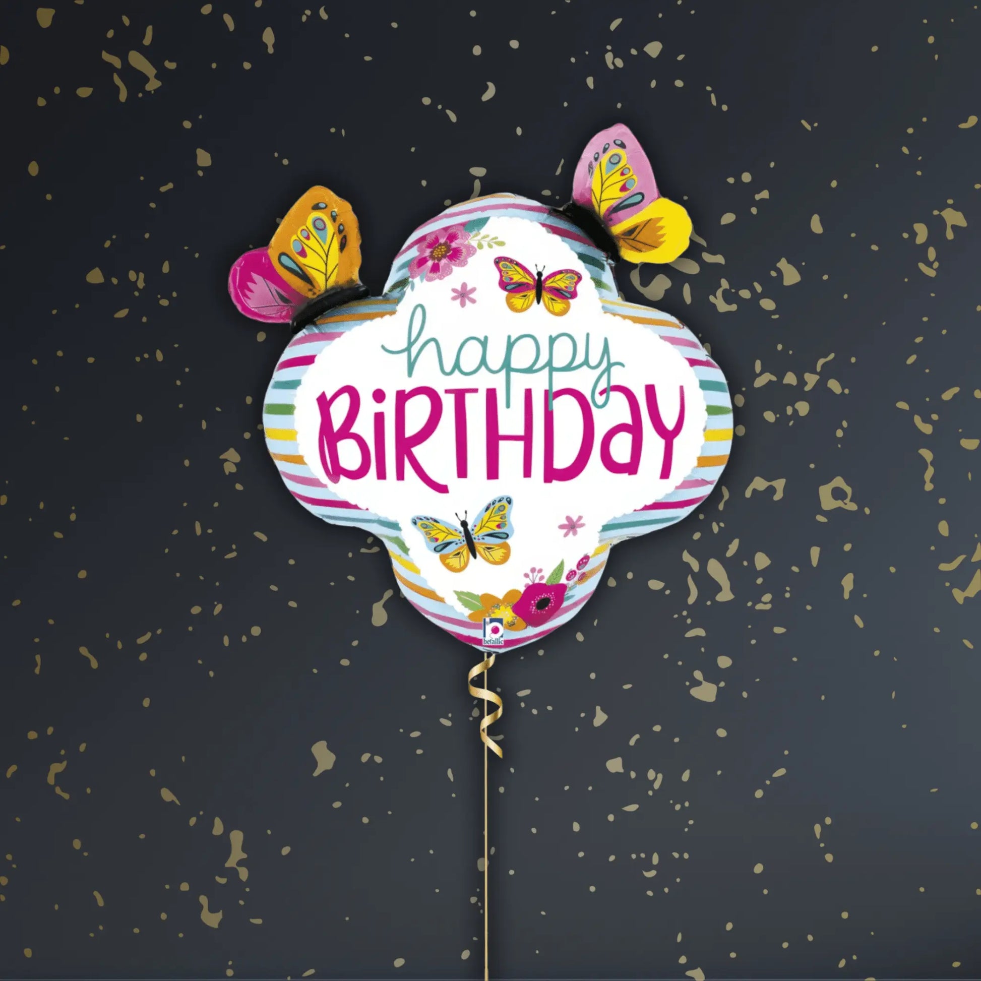 Colourful Butterfly Balloon Package - Helium Filled