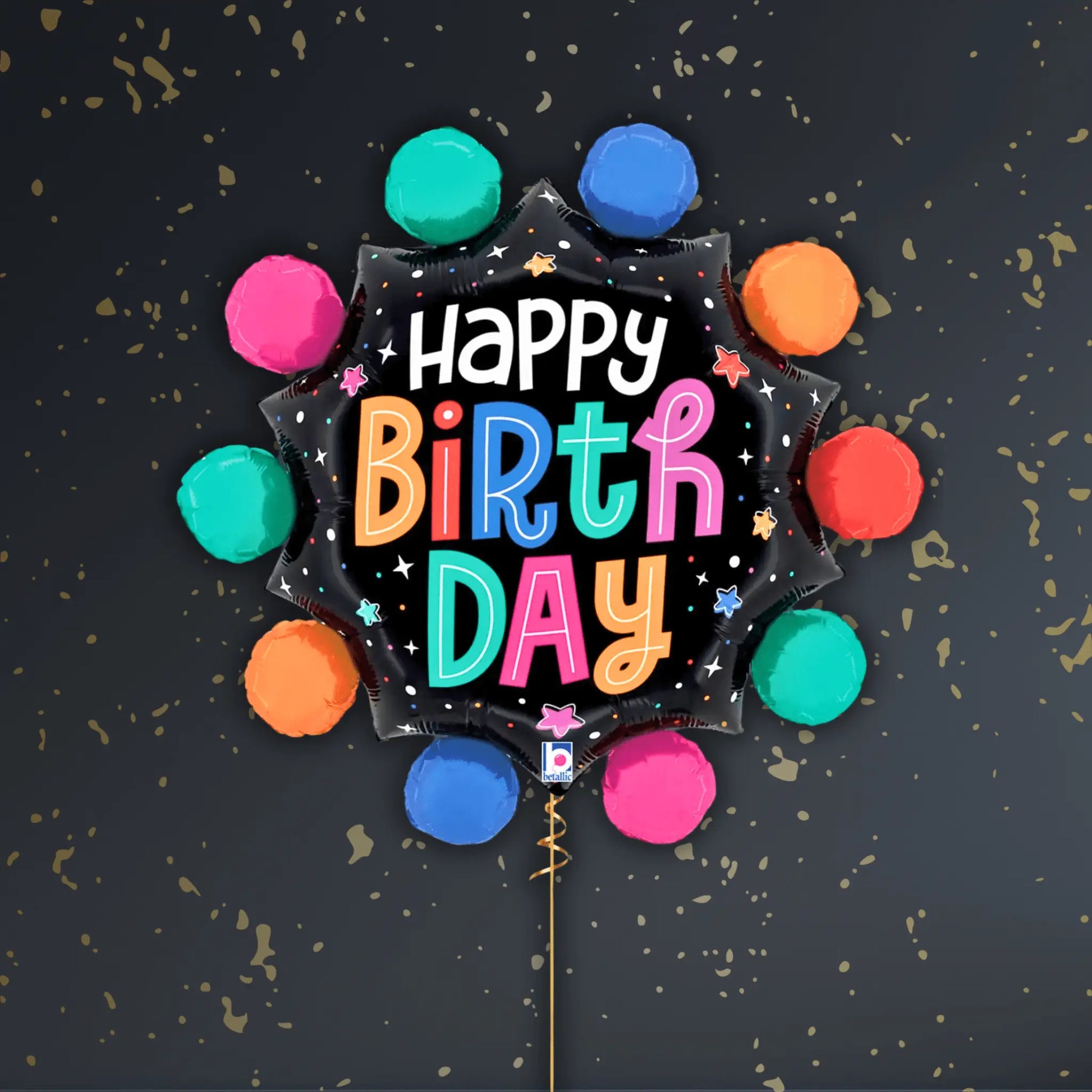 Colourful Birthday Balloon Package - Helium Filled