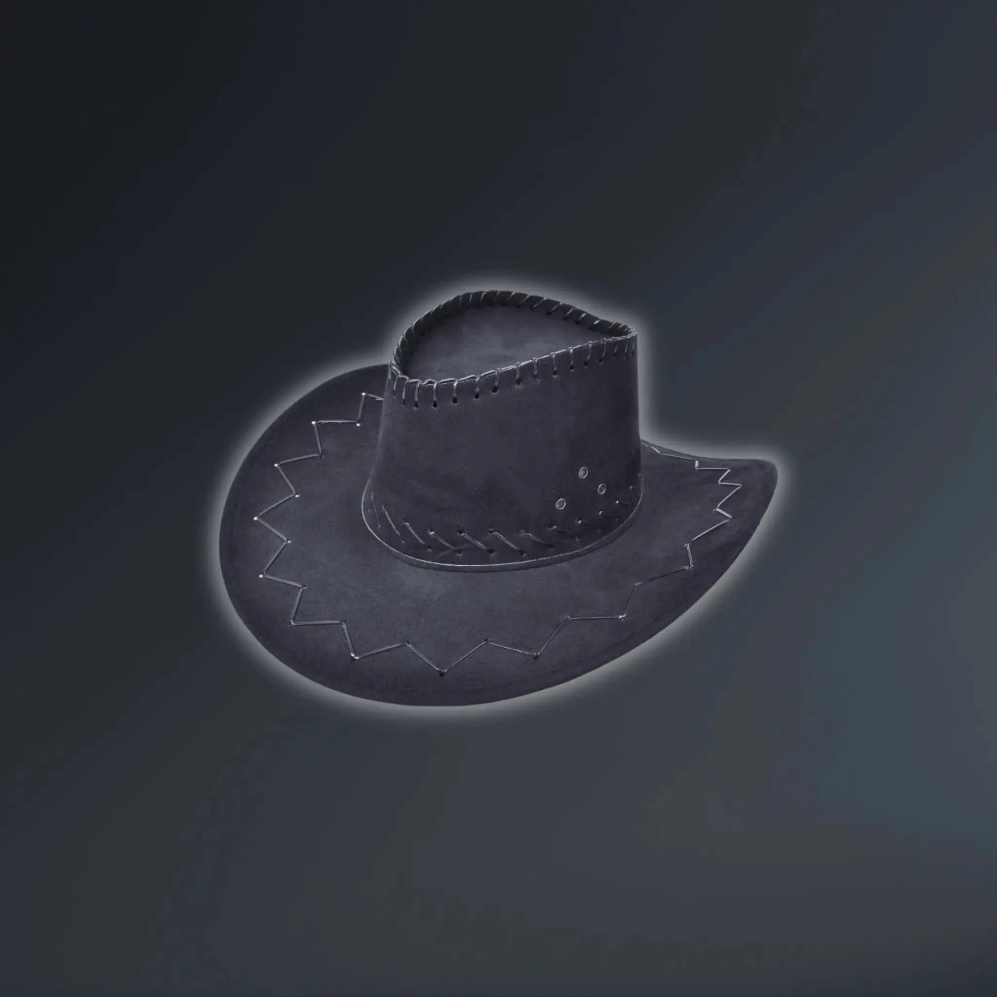 Cowboy Hat, Stitched Black
