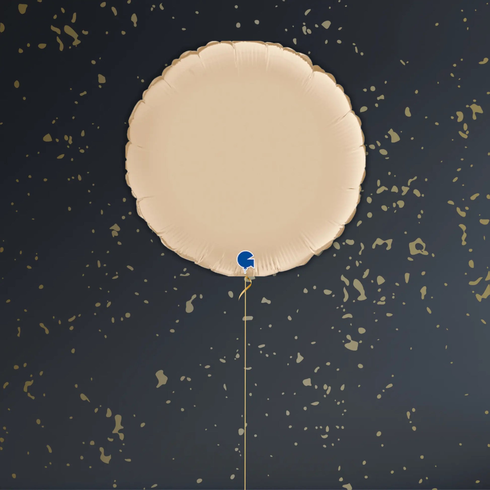 Cream Round Balloon Package - Helium Filled