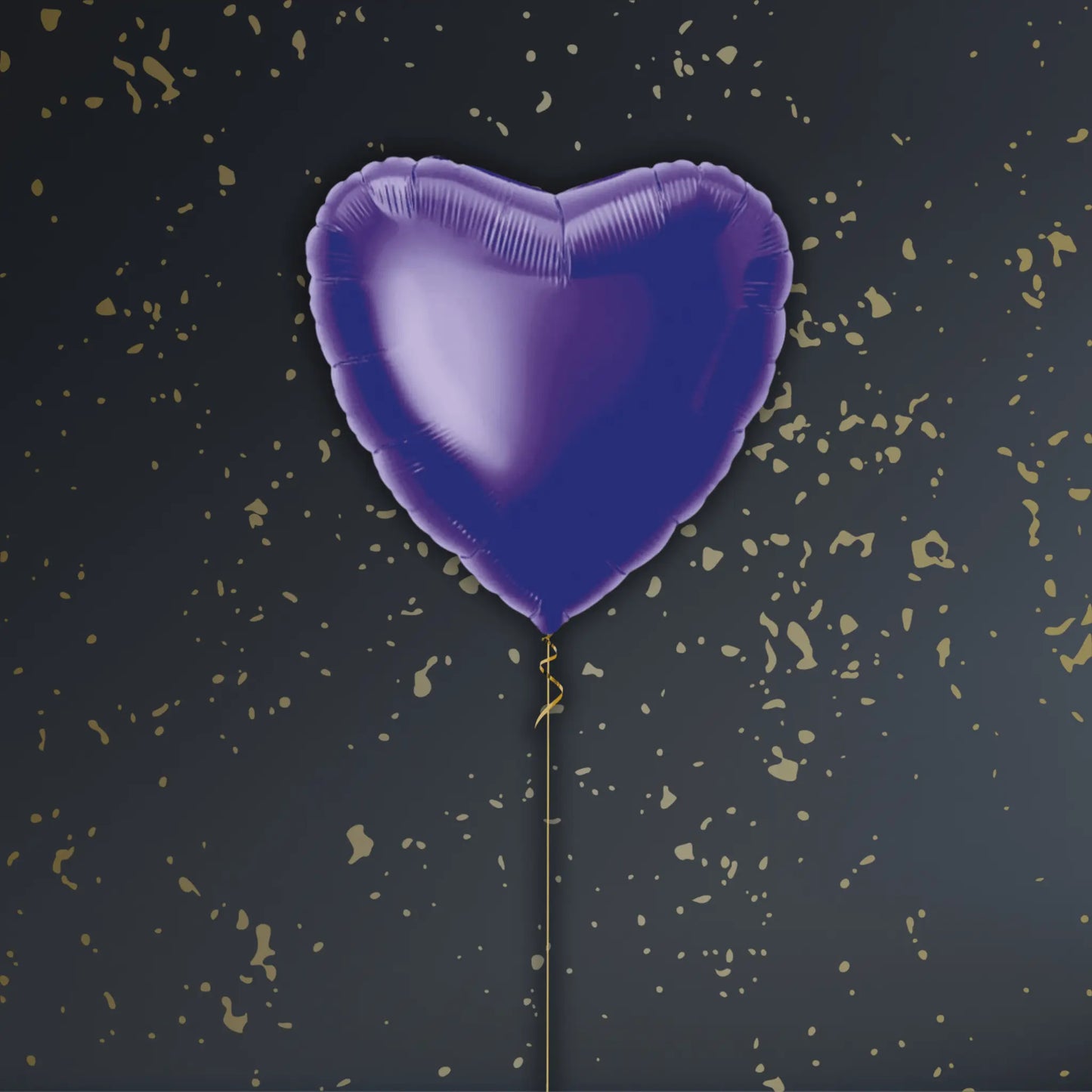 18" Deep Purple Heart Foil Balloon – Single or Balloon Bouquet | The Party Hut