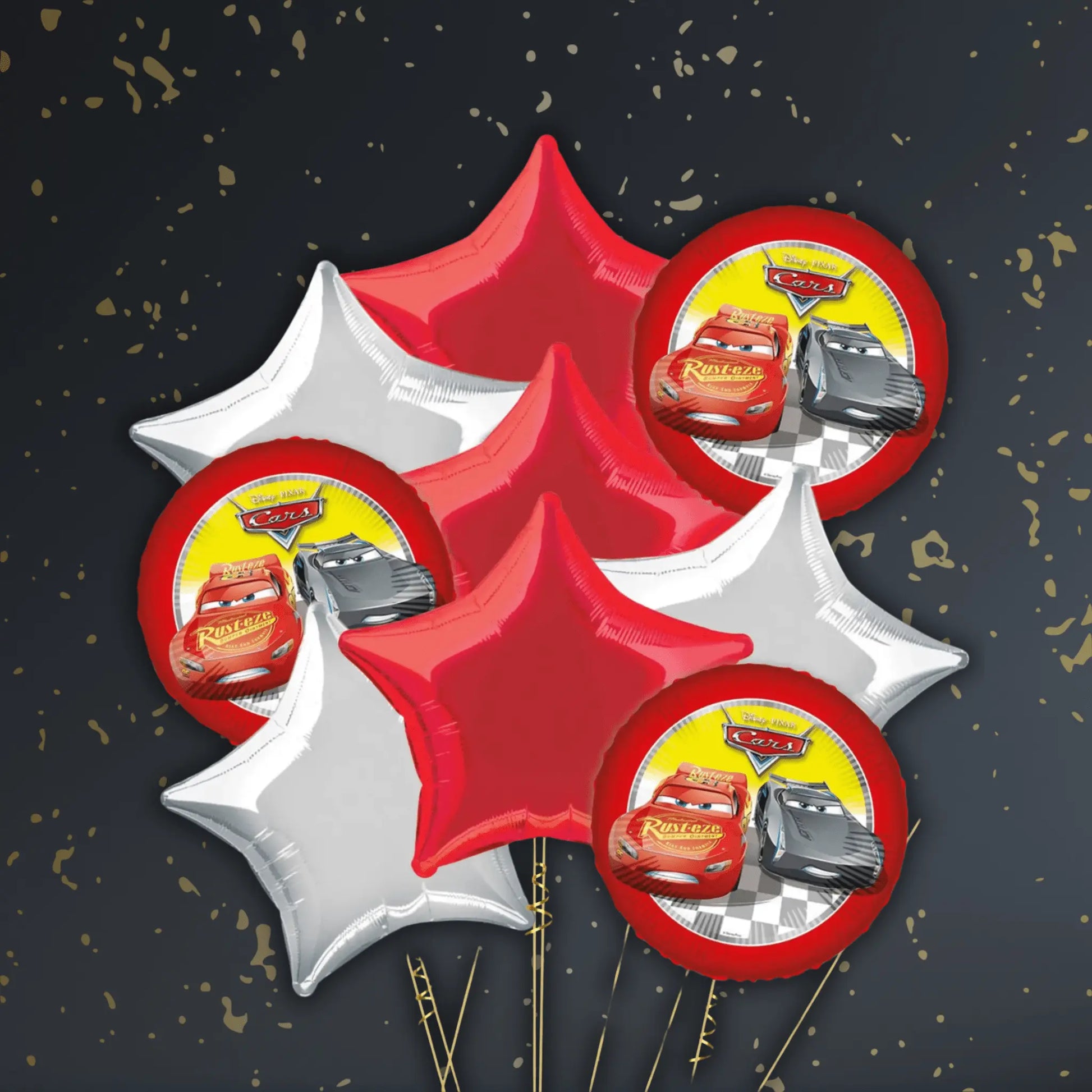Disney Lightning Mcqueen Balloon Package - Helium Filled