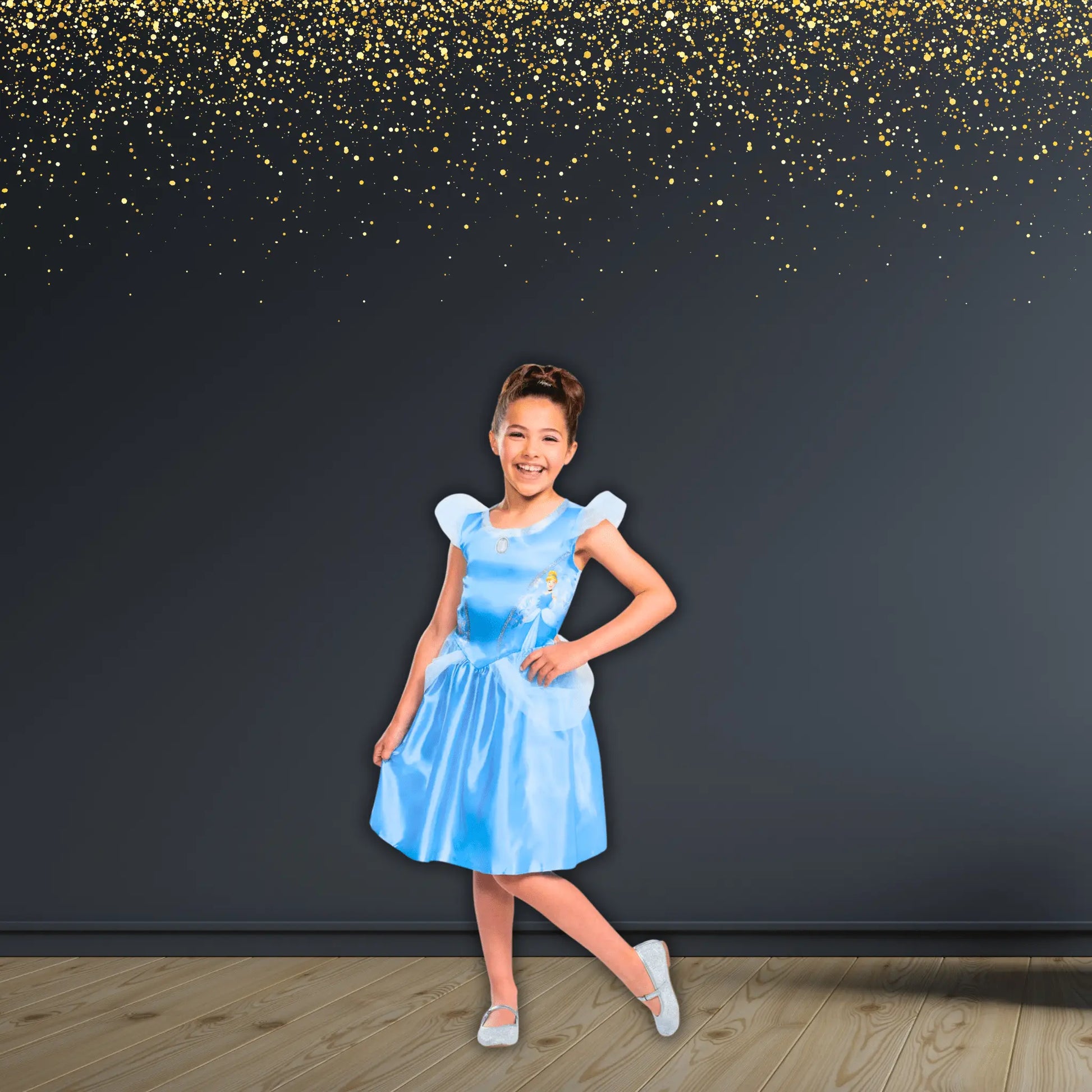 Disney Cinderella Basic Plus Costume for Girls - Magical Dress-Up