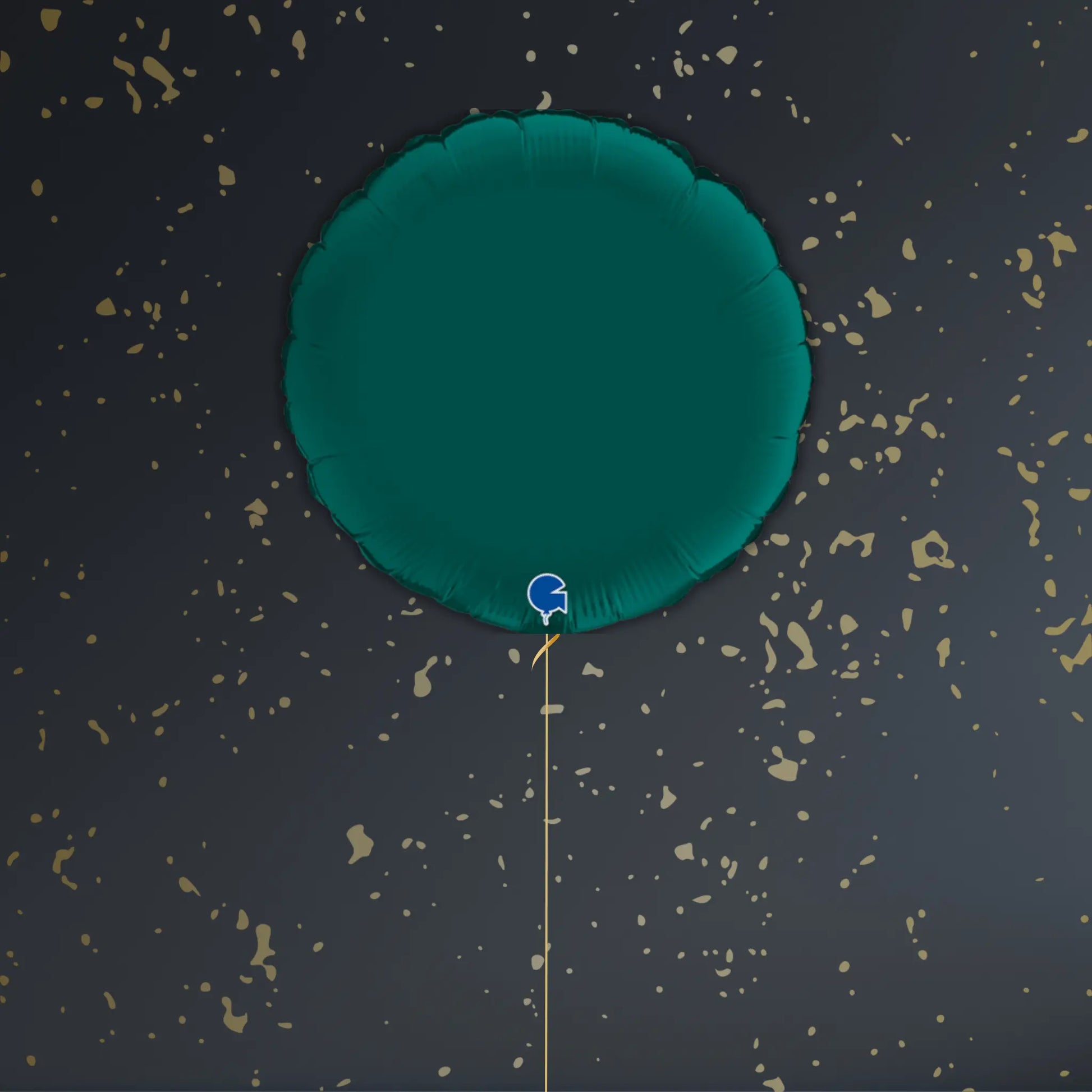 Emerald Green Round Balloon Package - Helium Filled