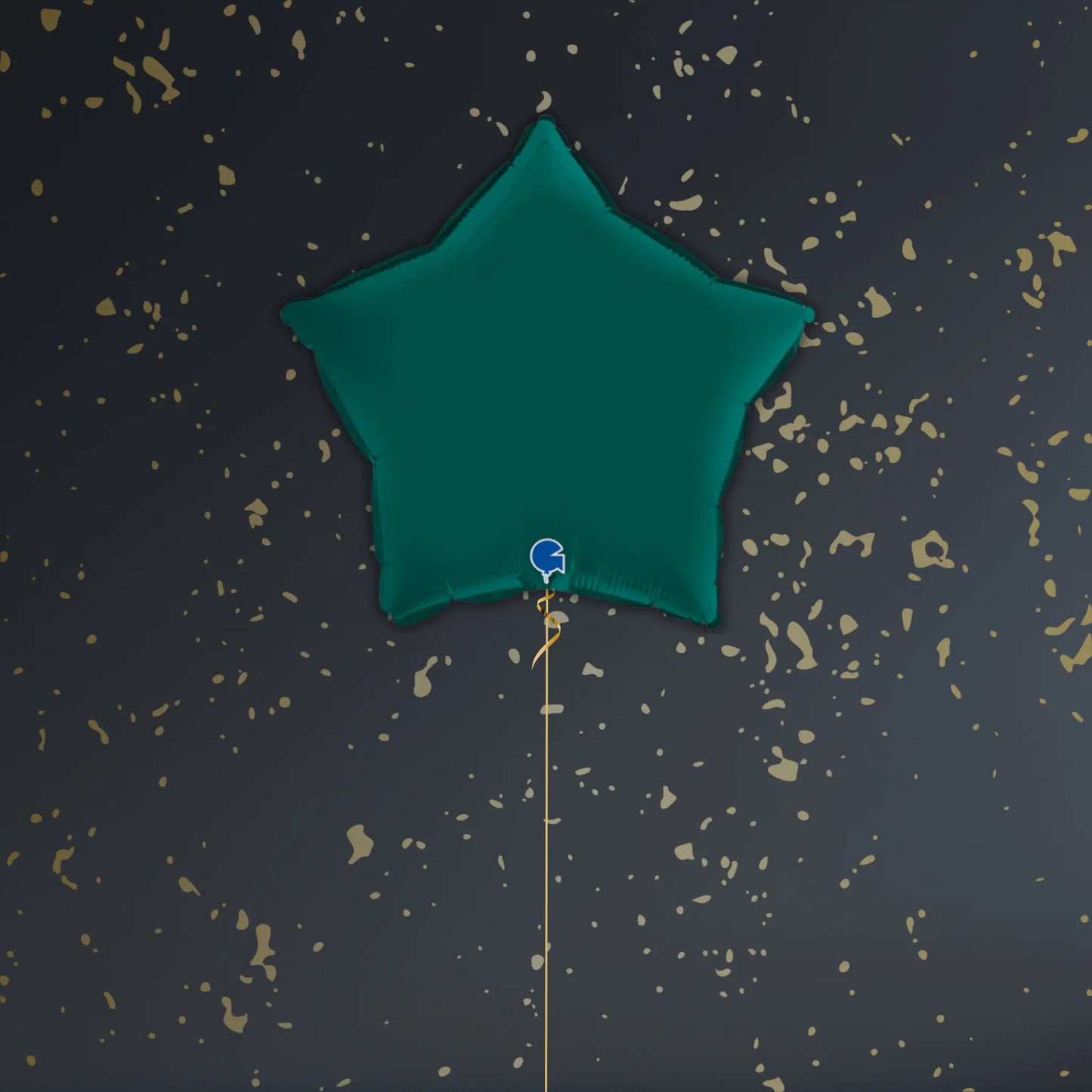 18" Emerald Green Satin Star Foil Balloon – Single or Balloon Bouquet | The Party Hut
