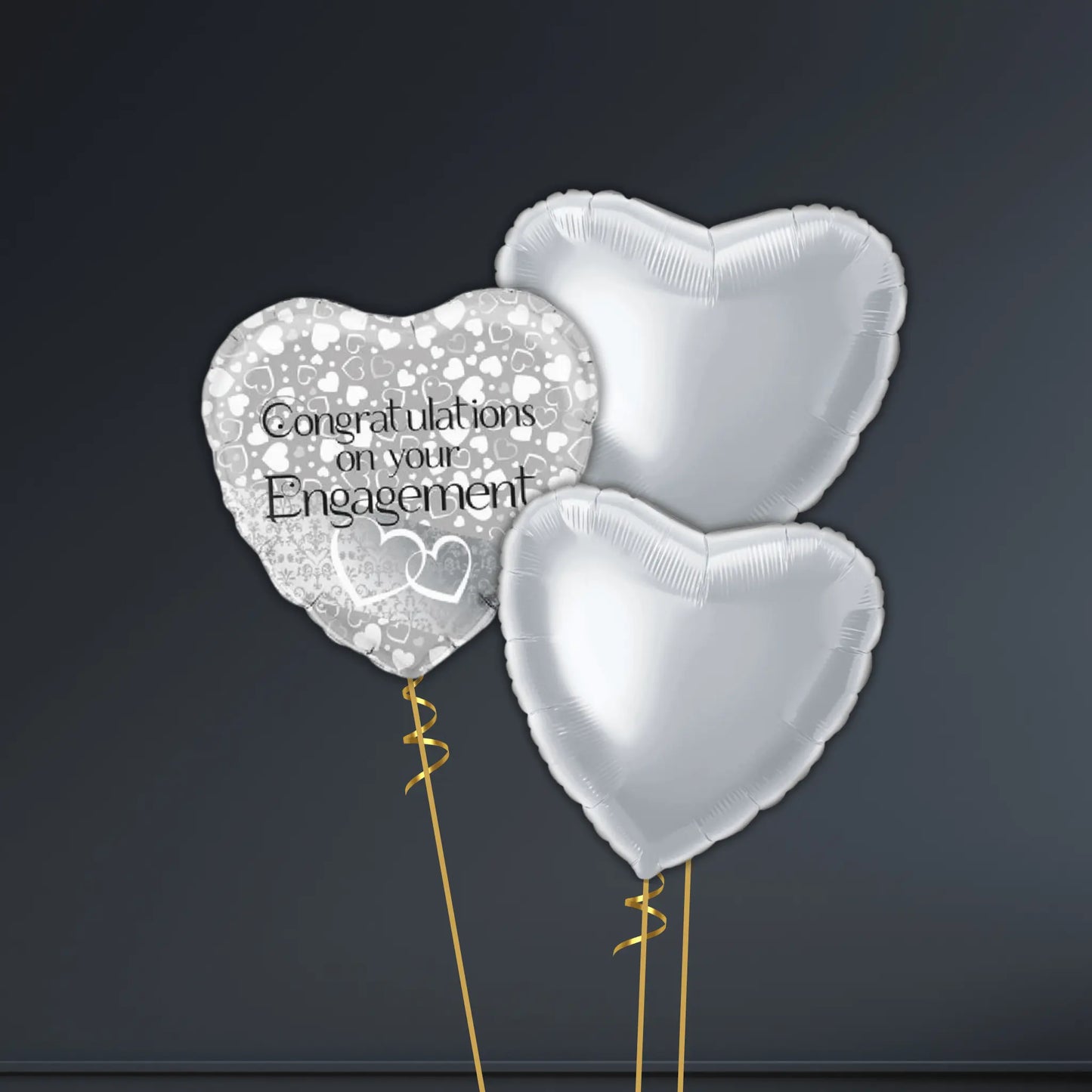 Entwined Hearts Engagement Balloon - Single or Bouquet Options | The Party Hut