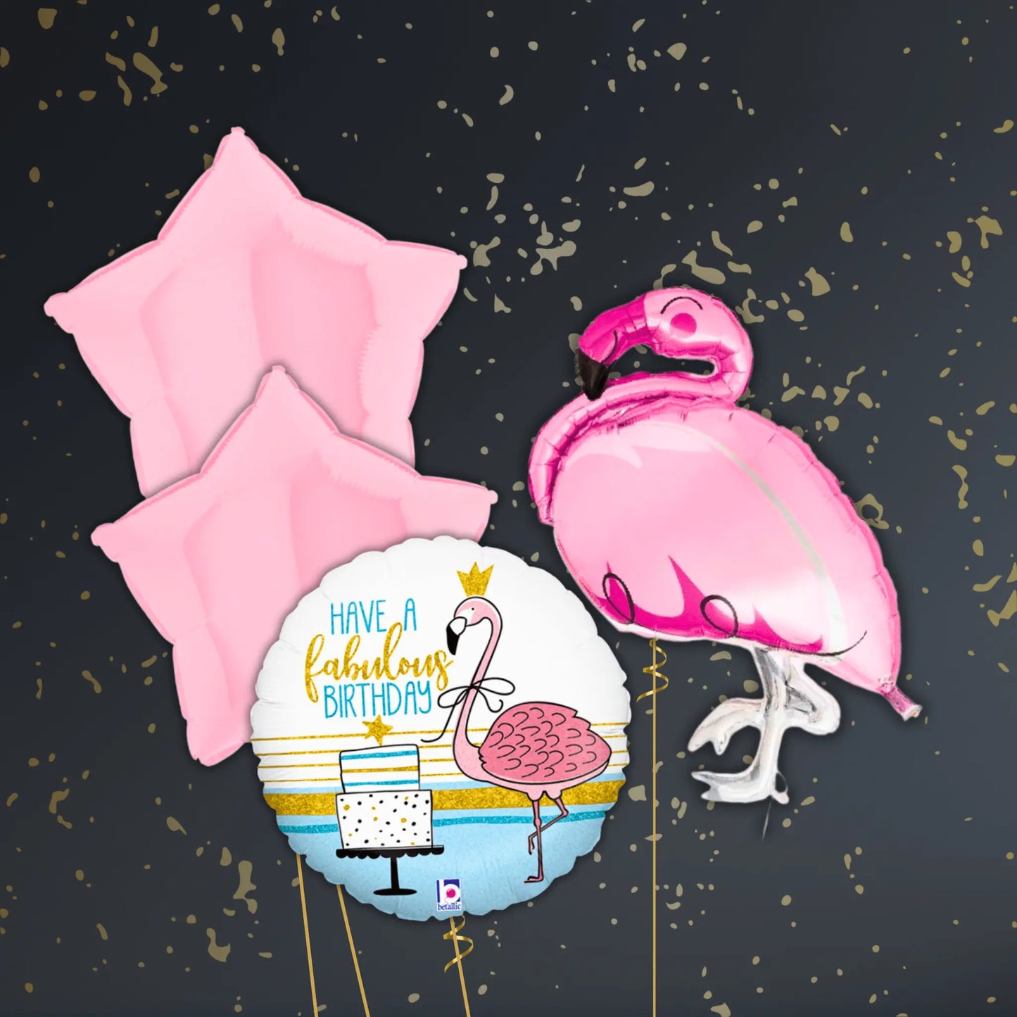 45" Flamingo Giant Foil Balloon – Single or Balloon Bouquet | The Party Hut