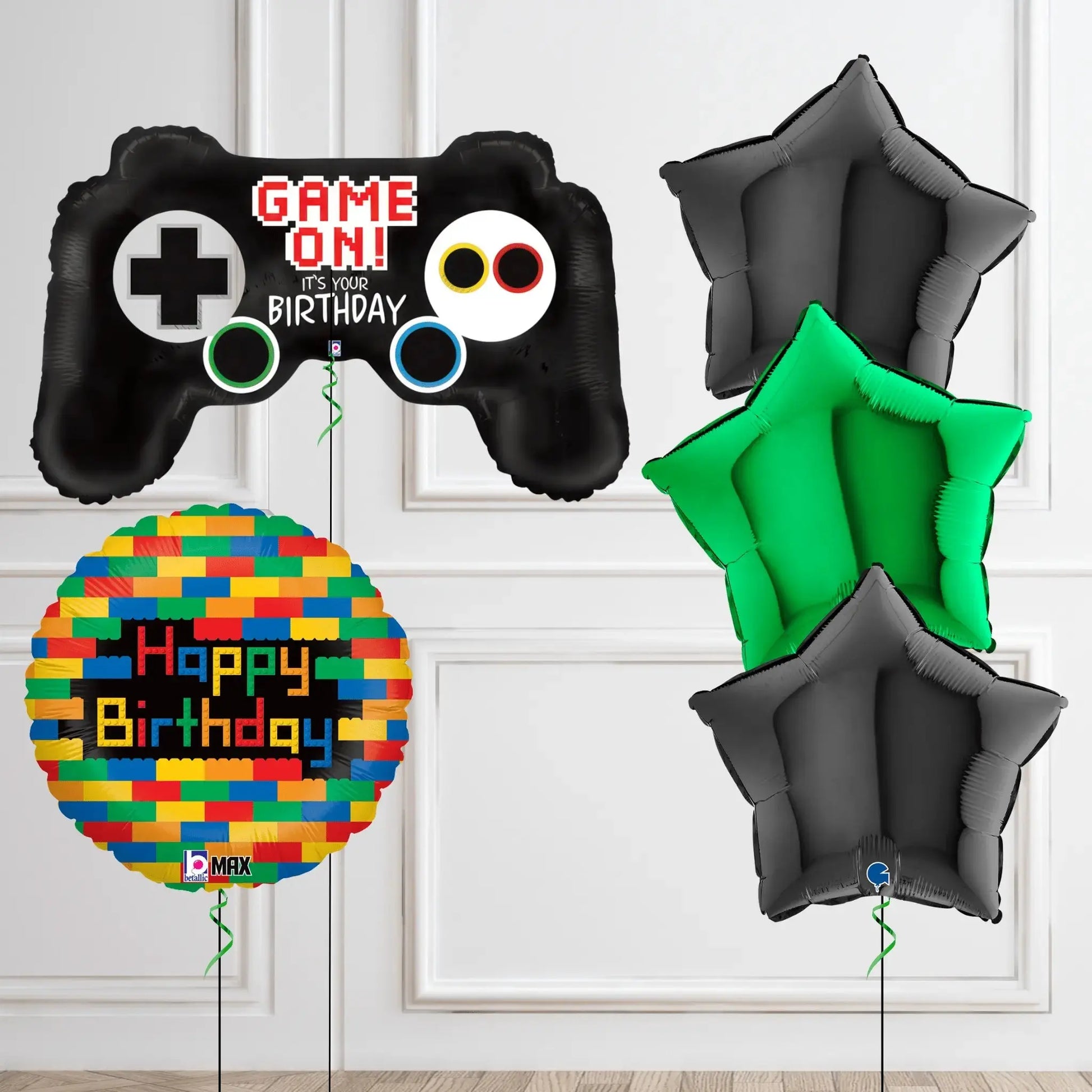 Gaming Themed Birthday Balloon Bouquet