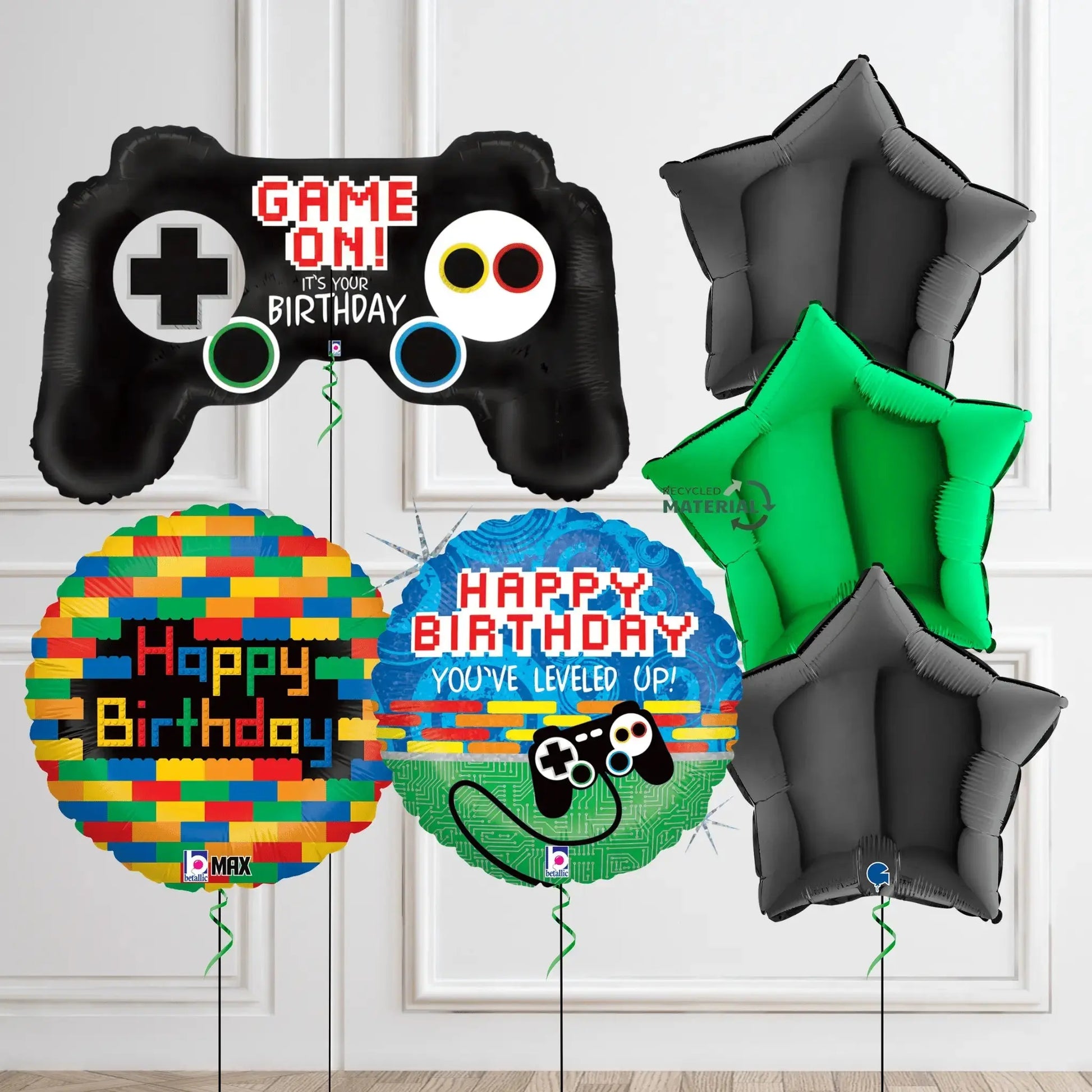 Gaming Themed Birthday Balloon Bouquet