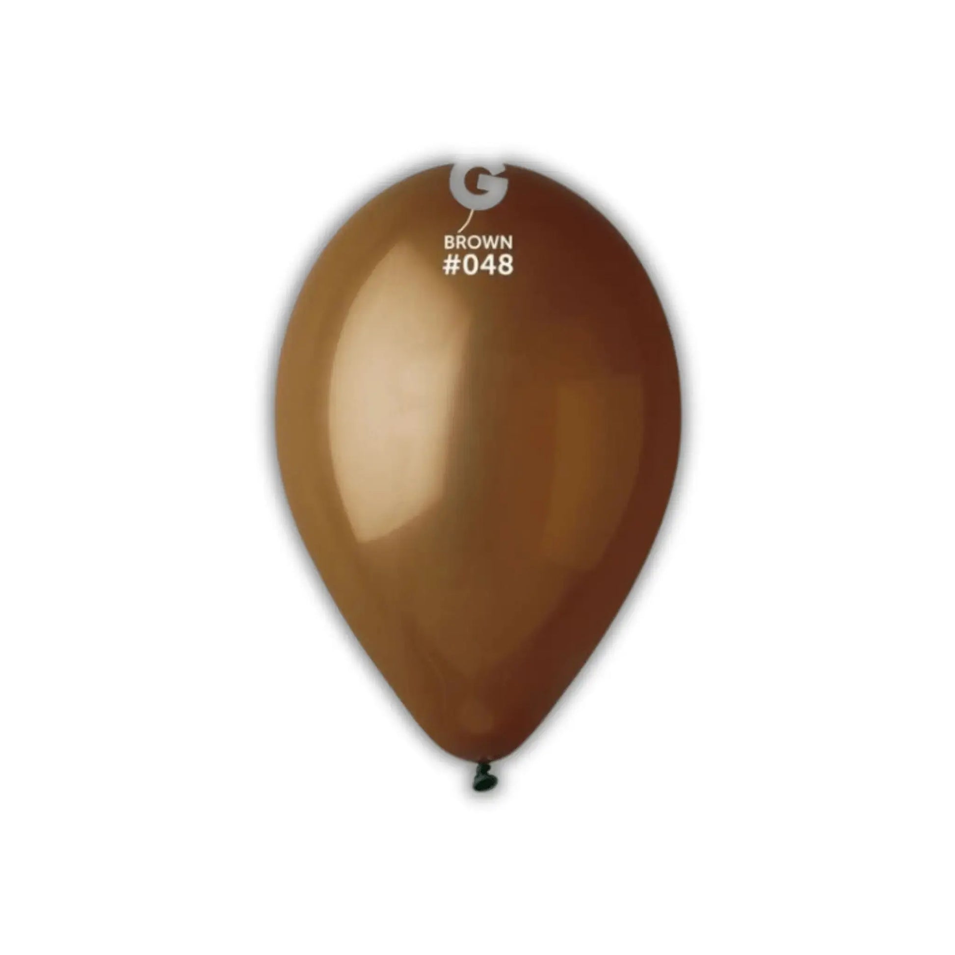 Gemar Professional Decorator Pack #048 13" Brown Latex Balloons - 50 Pack