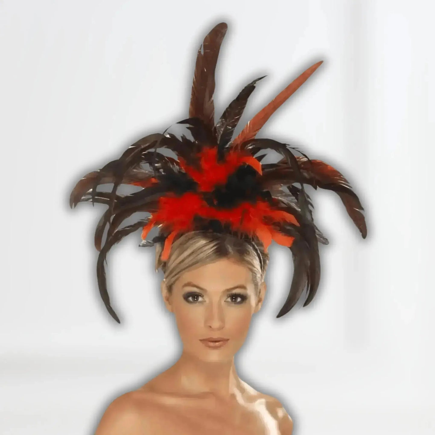 Glamour Feathered Burlesque Headband | The Party Hut