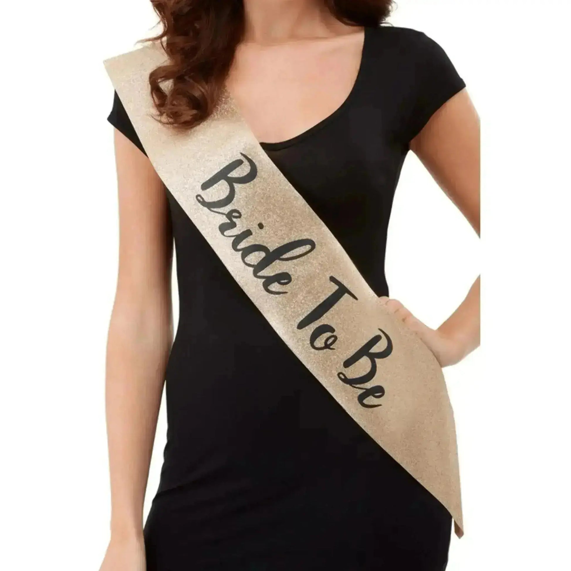 Glittered Bride To Be Sash