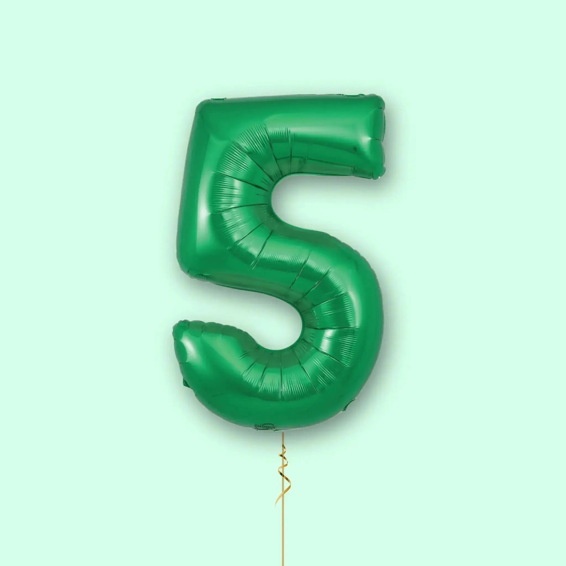 Green Number Balloons - 34", With Helium