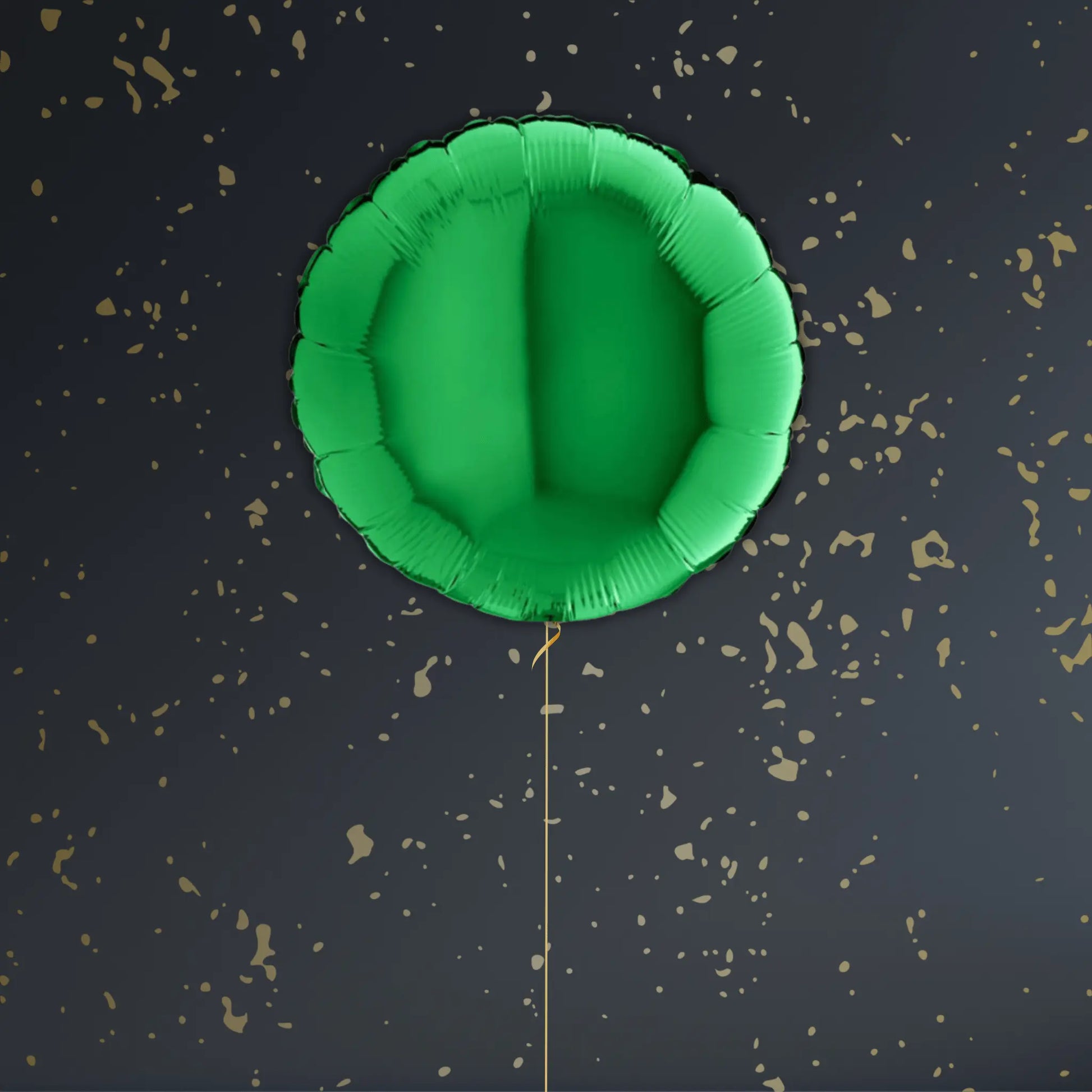 Green Round Balloon Package - Helium Filled
