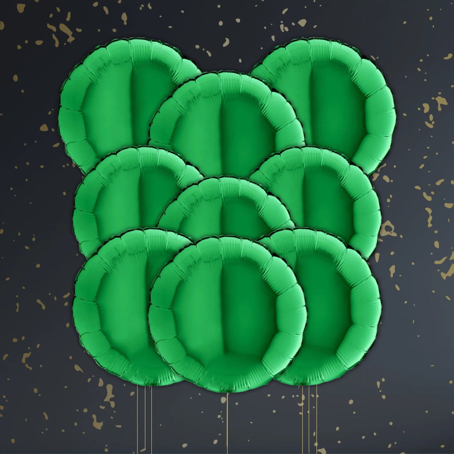 18" Green Round Foil Balloon – Single or Balloon Bouquet | The Party Hut