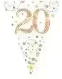 Happy Birthday Bunting (Rose Gold Sparkle) 3.9m