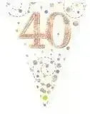 Happy Birthday Bunting (Rose Gold Sparkle) 3.9m | The Party Hut