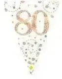 Happy Birthday Bunting (Rose Gold Sparkle) 3.9m | The Party Hut