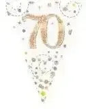 Happy Birthday Bunting (Rose Gold Sparkle) 3.9m