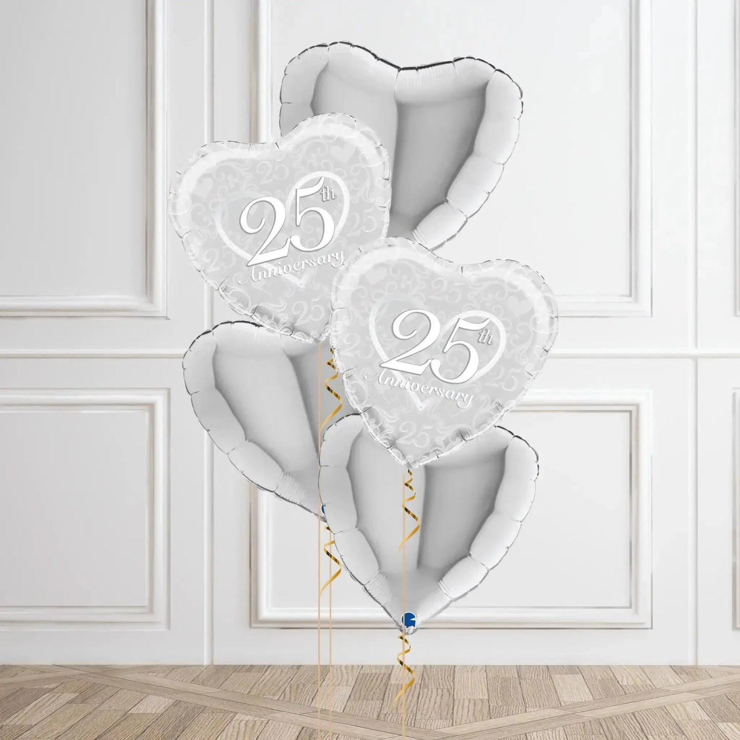 Helium Balloon Bouquet - 25th Wedding Anniversary | The Party Hut