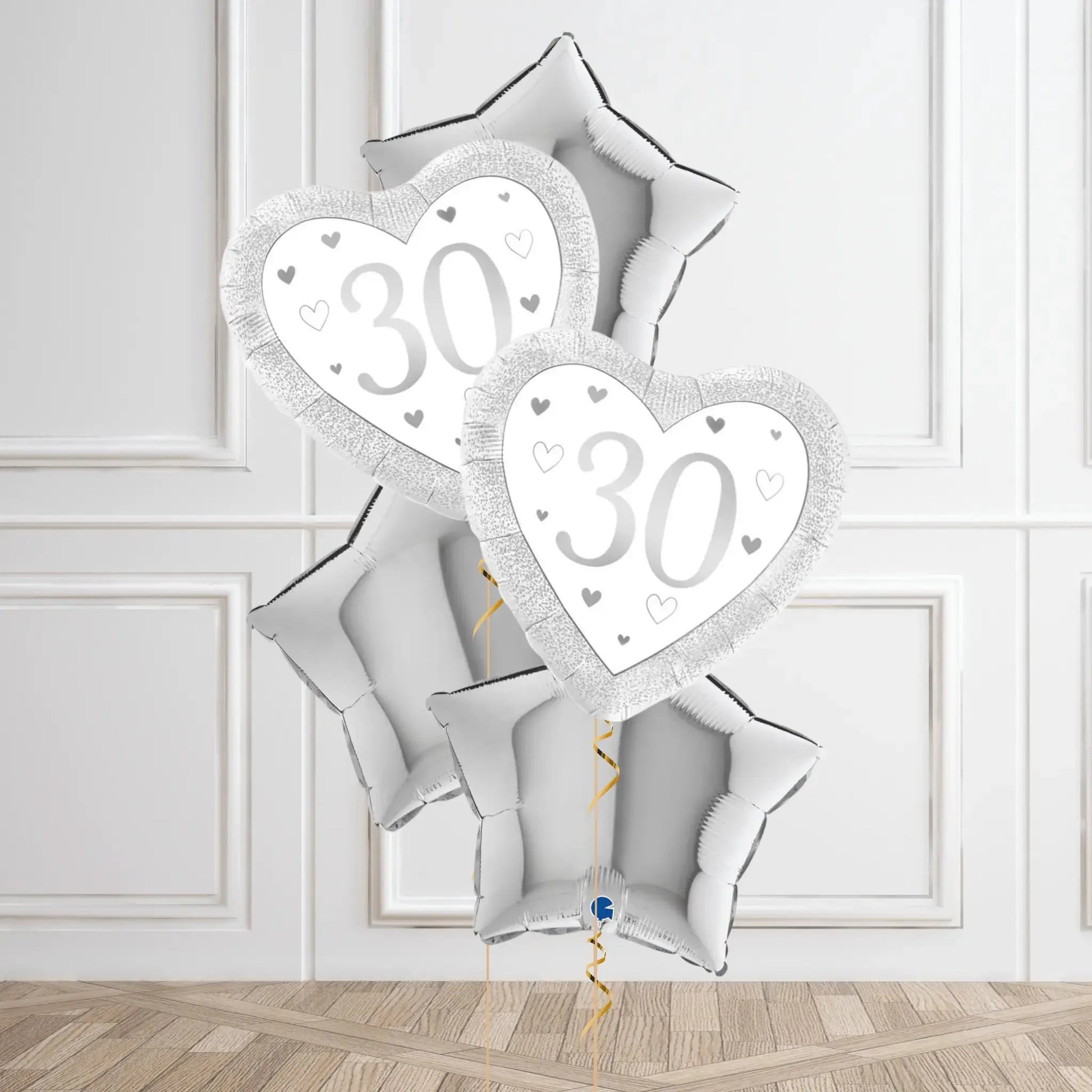 Helium Balloon Bouquet - 30th Wedding Anniversary