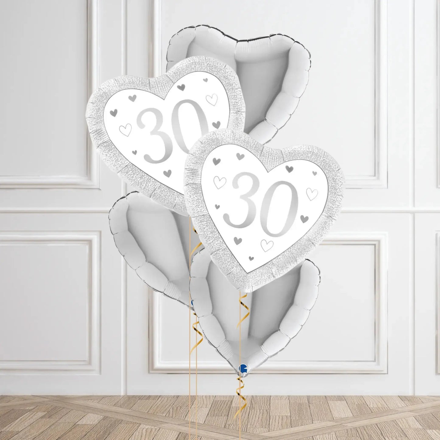 Helium Balloon Bouquet - 30th Wedding Anniversary | The Party Hut