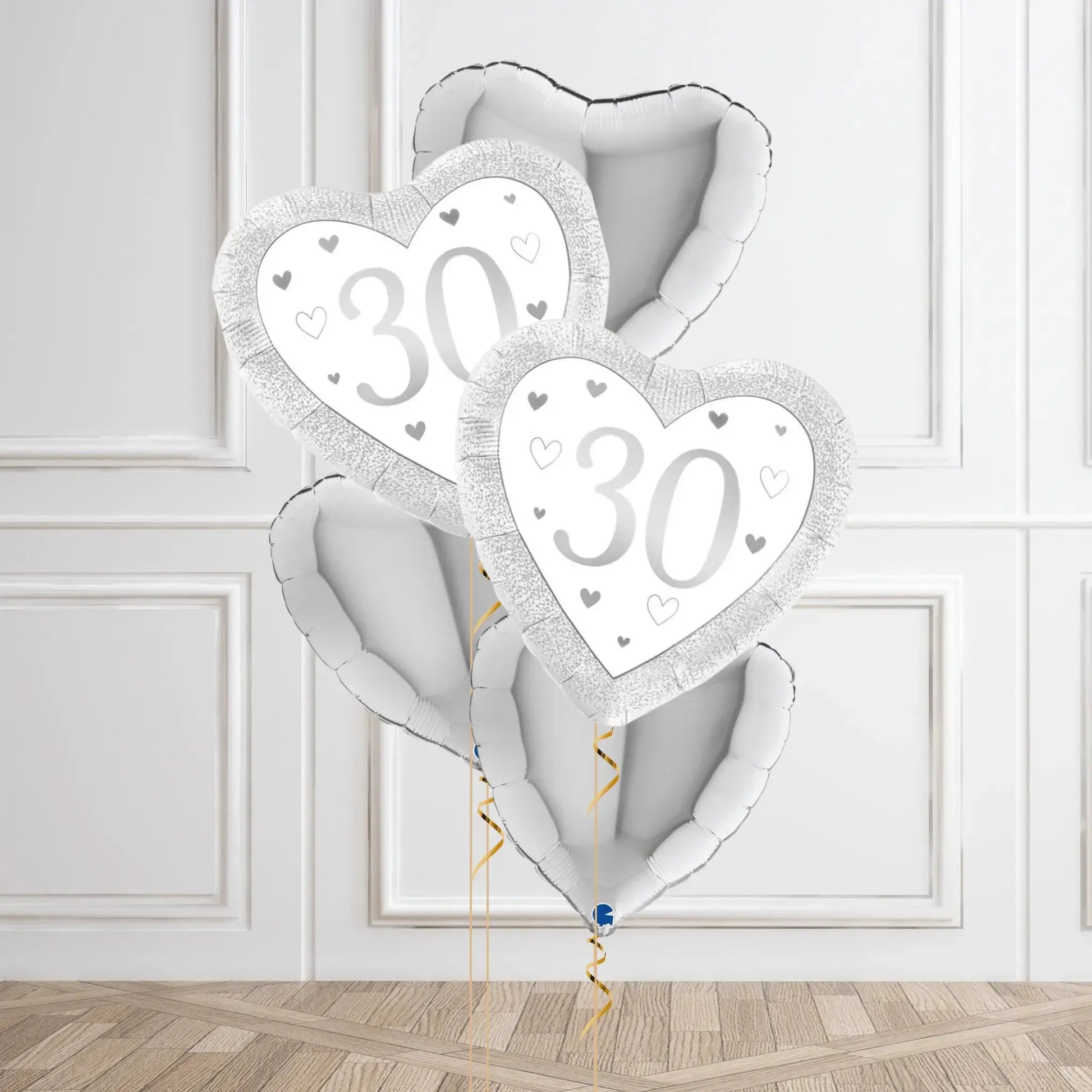 Helium Balloon Bouquet - 30th Wedding Anniversary
