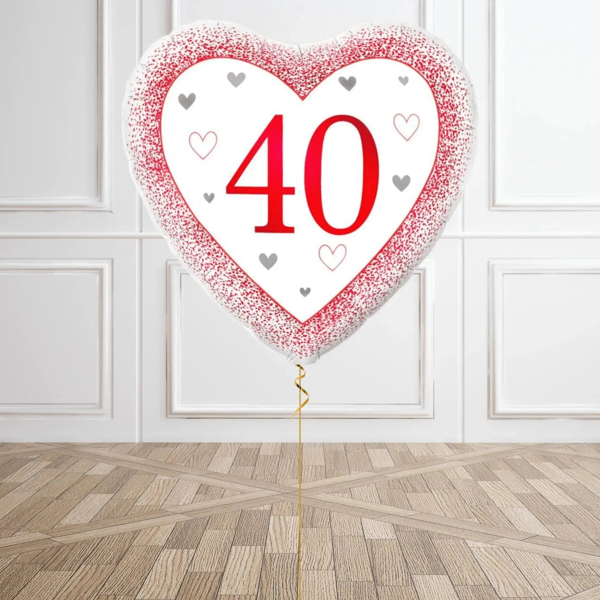 Helium Balloon Bouquet - 40th Wedding Anniversary