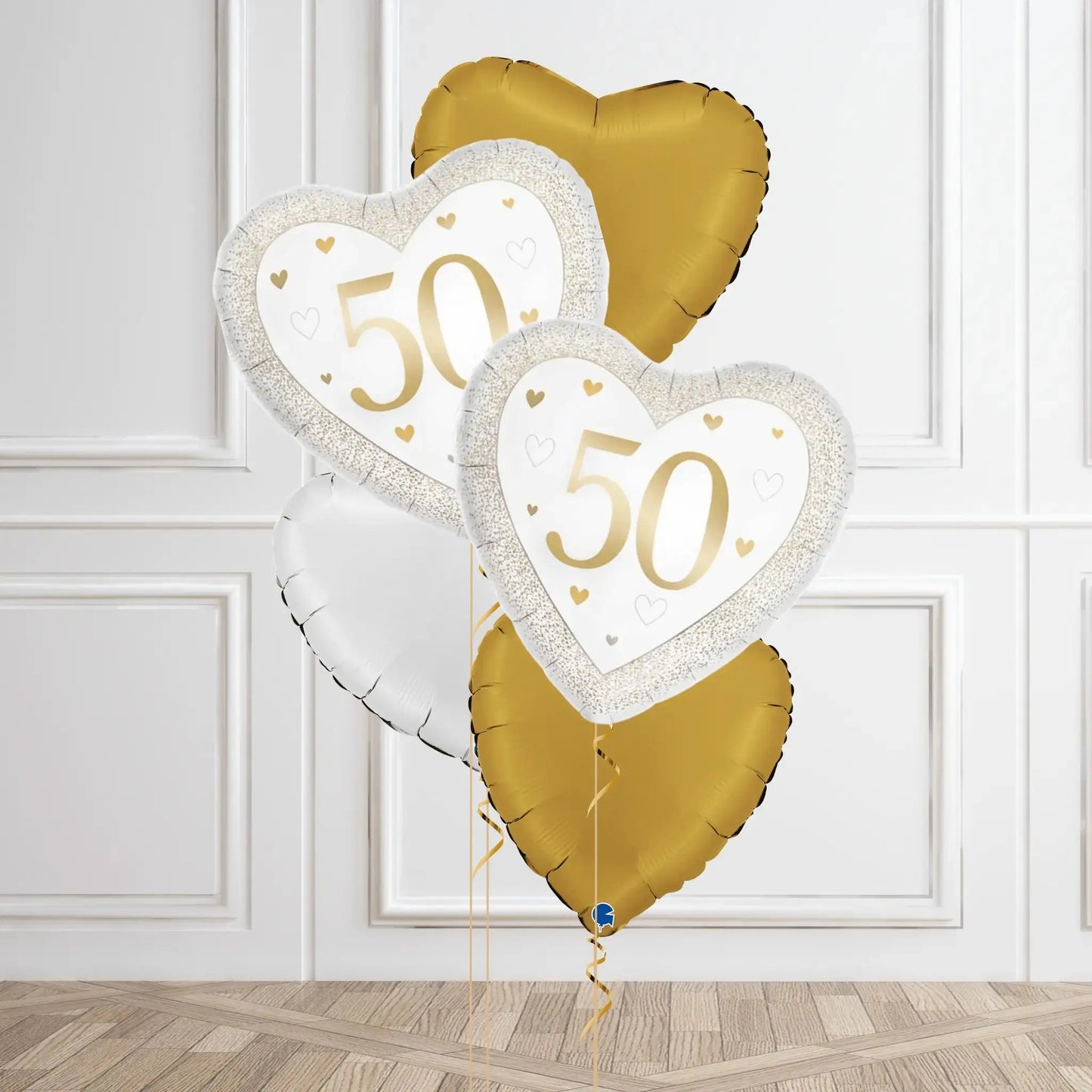 Helium Balloon Bouquet - 50th Wedding Anniversary | The Party Hut