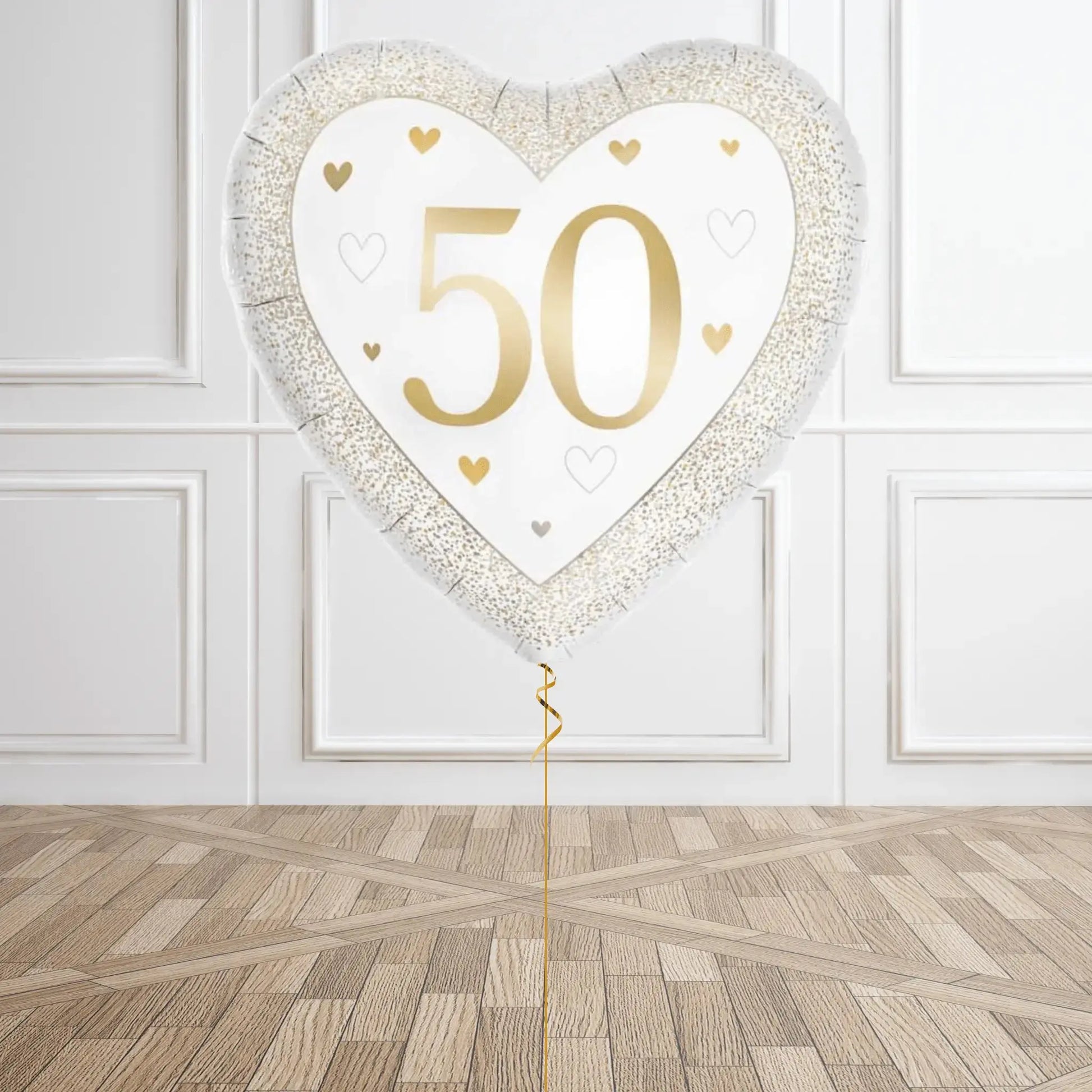 Helium Balloon Bouquet - 50th Wedding Anniversary