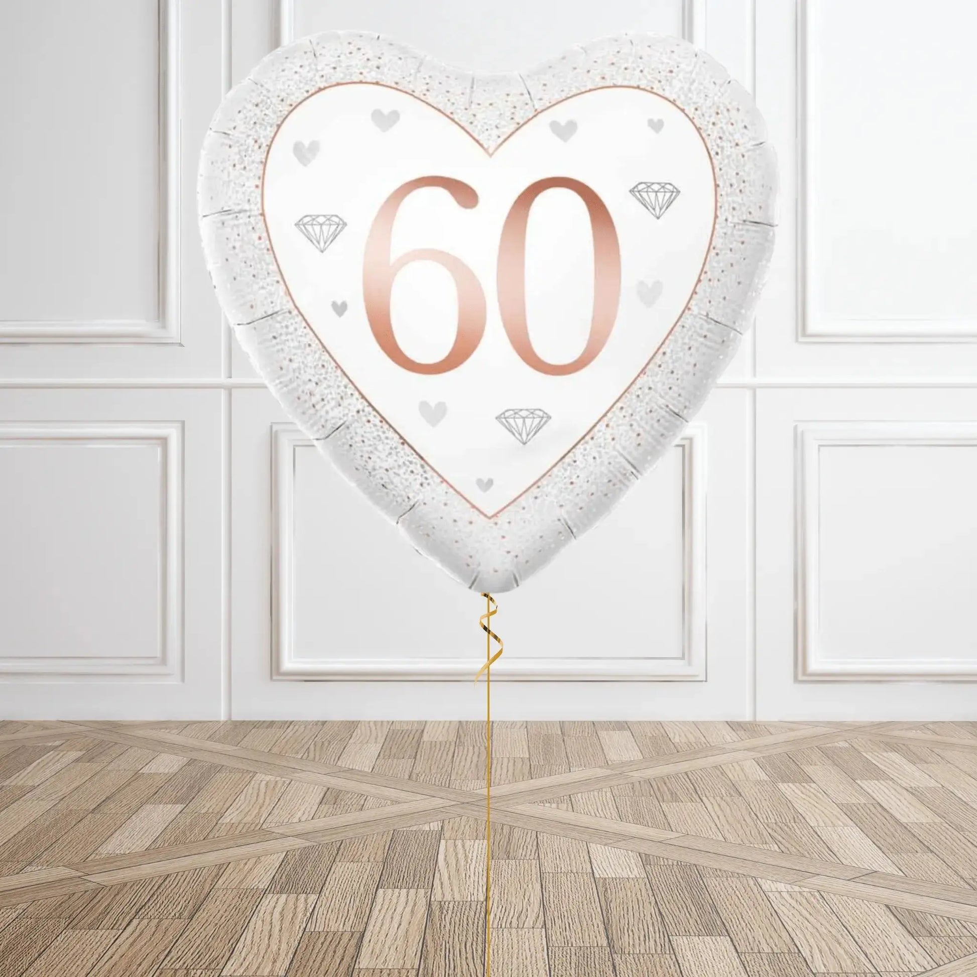 Helium Balloon Bouquet - 60th Wedding Anniversary