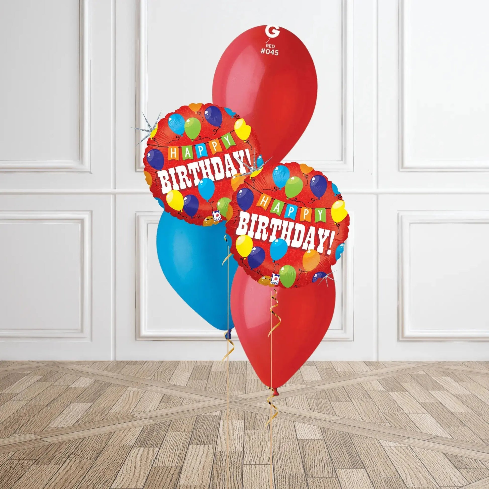 Helium Balloon Bouquet - Happy Birthday