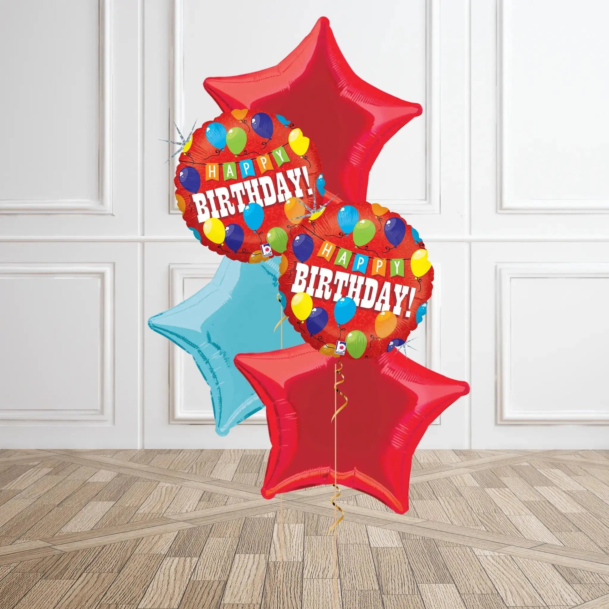 Helium Balloon Bouquet - Happy Birthday