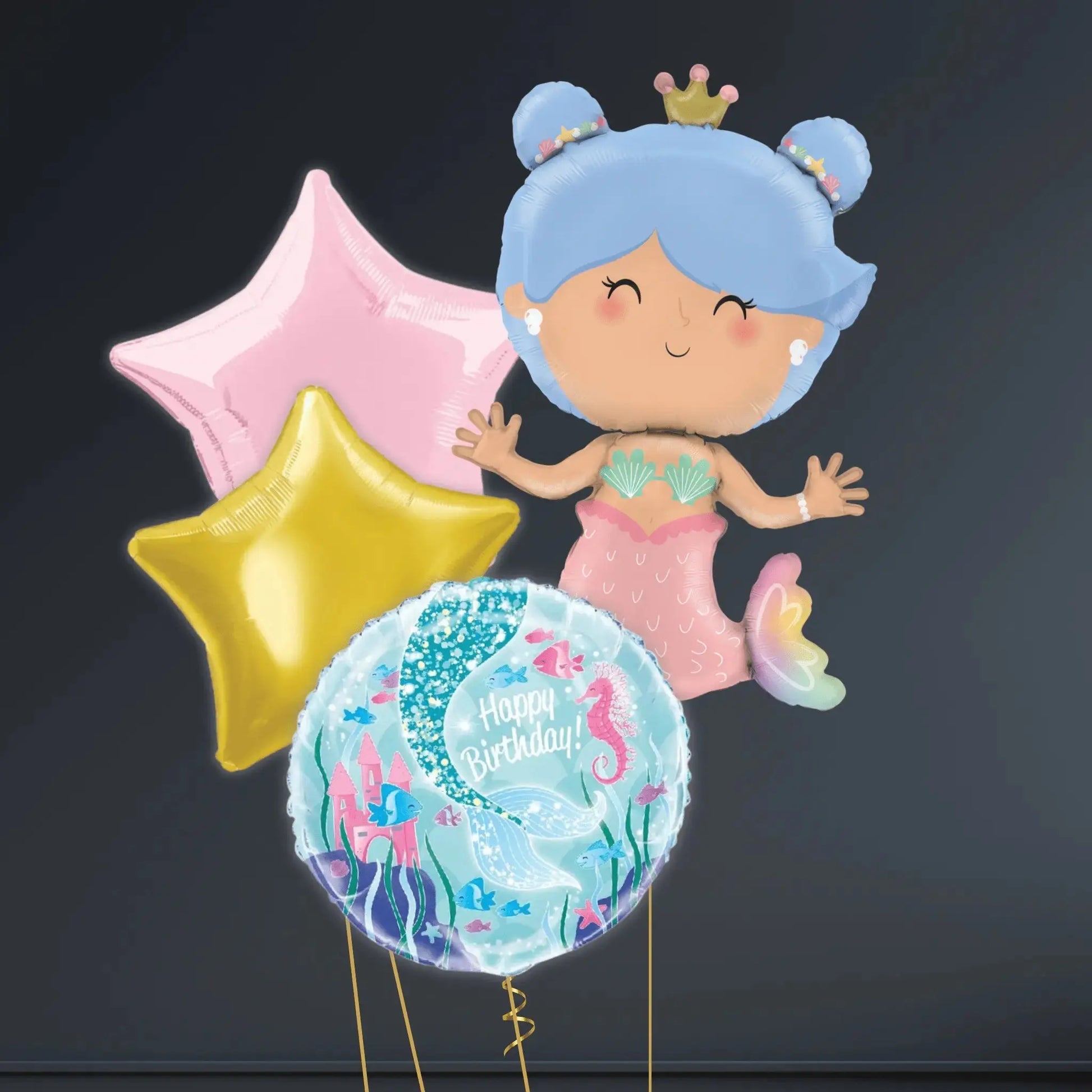 Helium Balloon Bouquet - Mermaid Friends