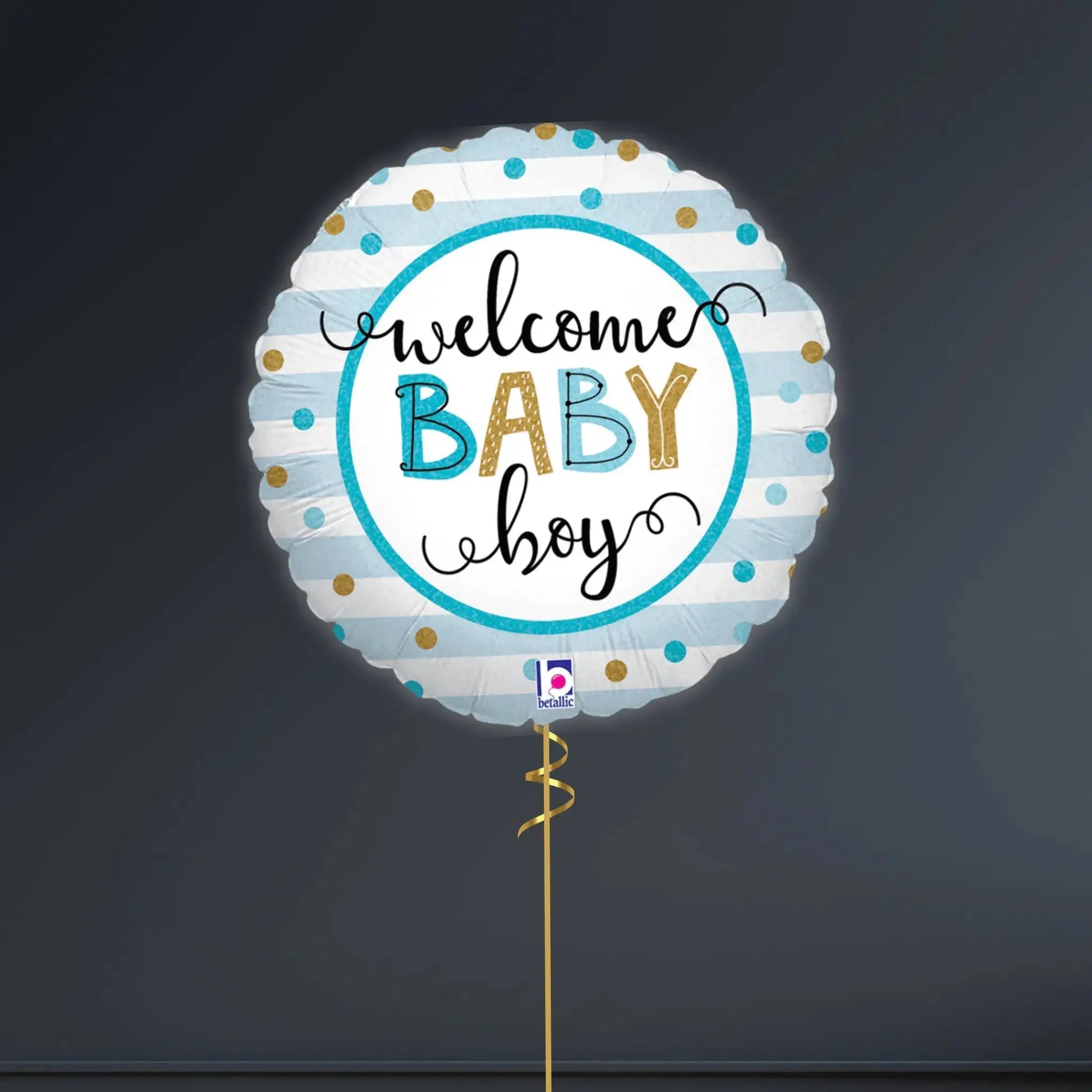 Helium Balloon Bouquet - Welcome Baby Boy