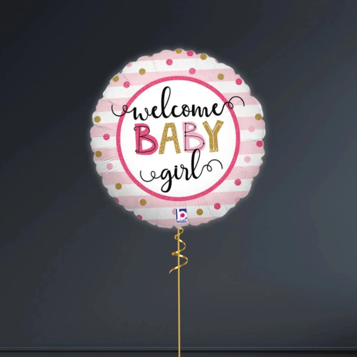 Helium Balloon Bouquet - Welcome Baby Girl | The Party Hut