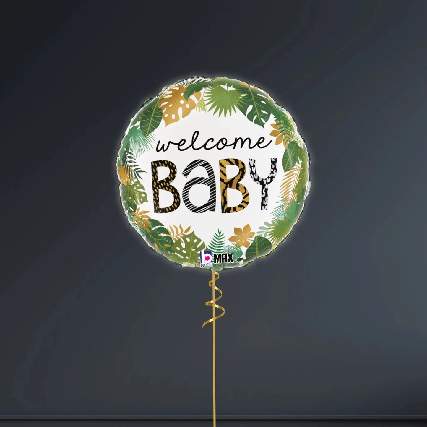 Helium Balloon Bouquet - Welcome Baby Jungle | The Party Hut