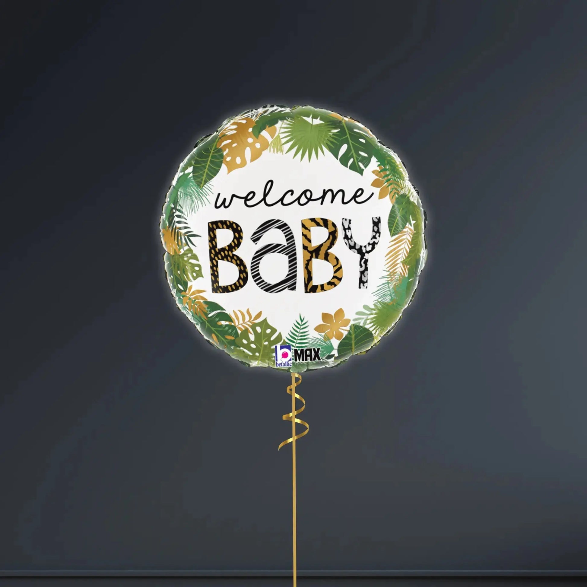 Helium Balloon Bouquet - Welcome Baby Jungle