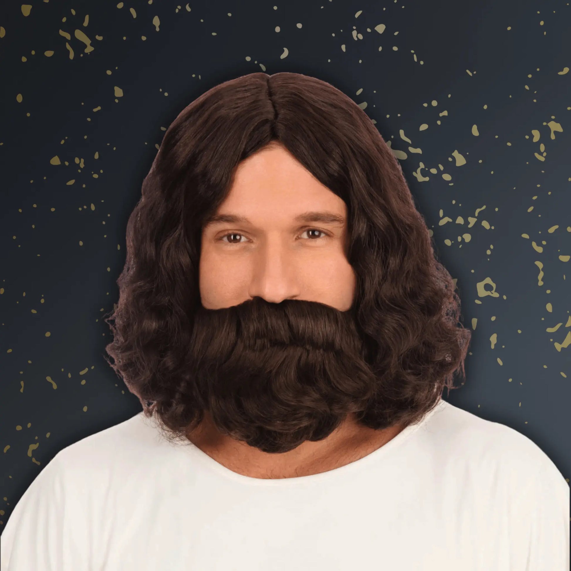 Hippy/Jesus Wig and Beard Set