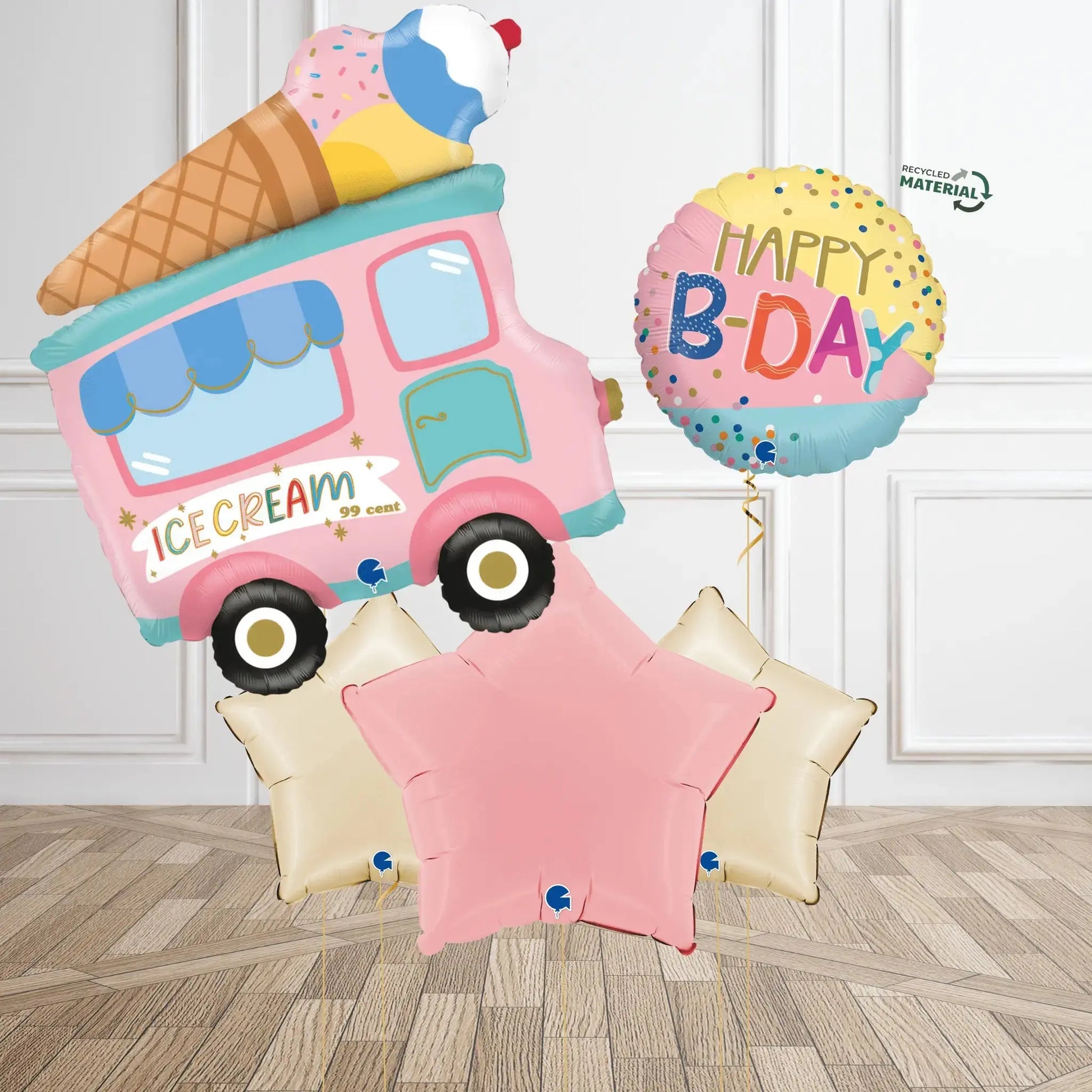 Ice Cream Truck Birthday Balloon Bouquet
