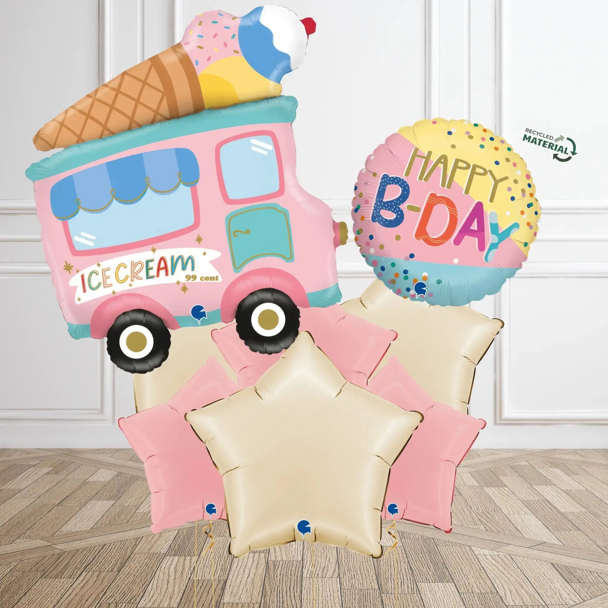 Ice Cream Truck Birthday Balloon Bouquet