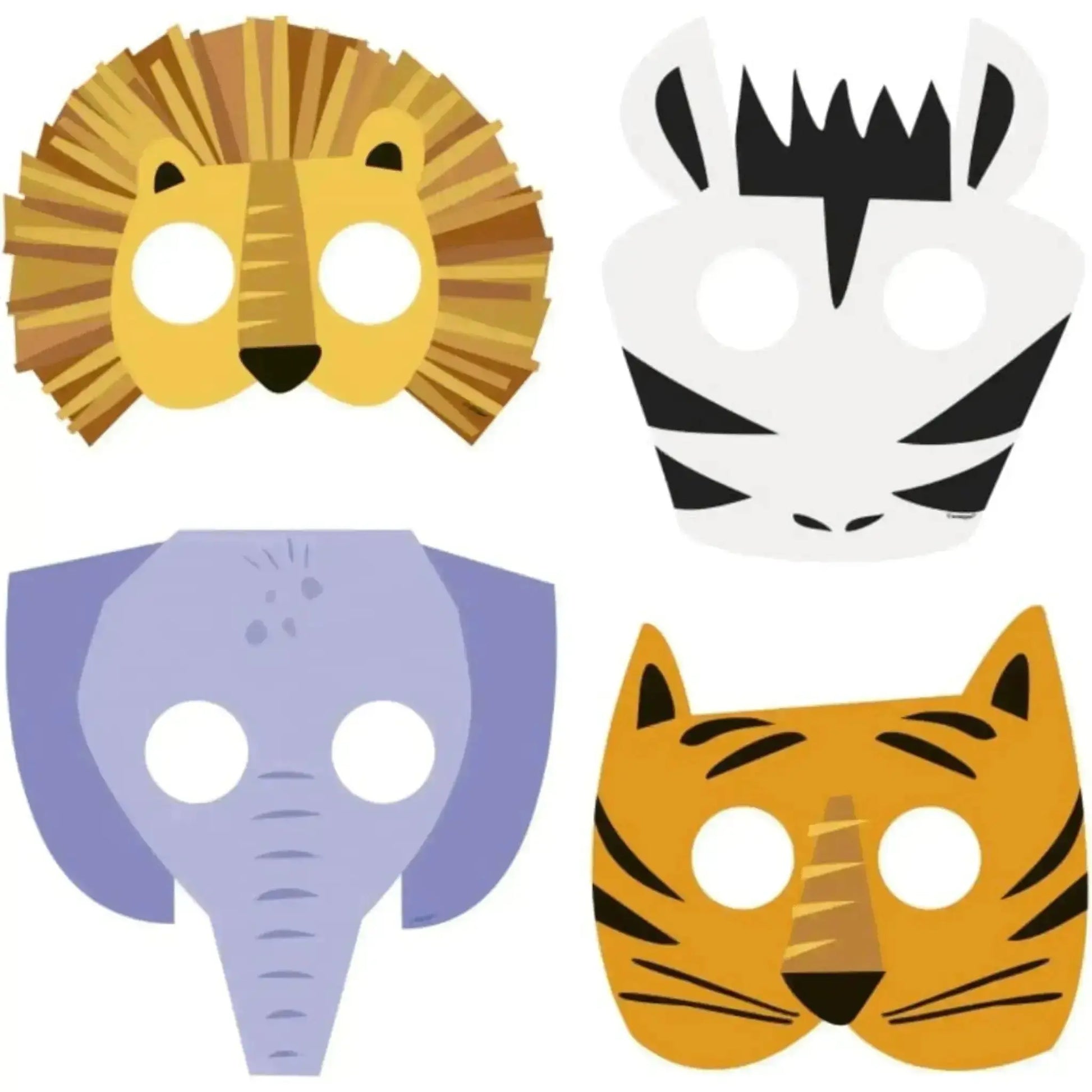 Jungle Animal Face Masks