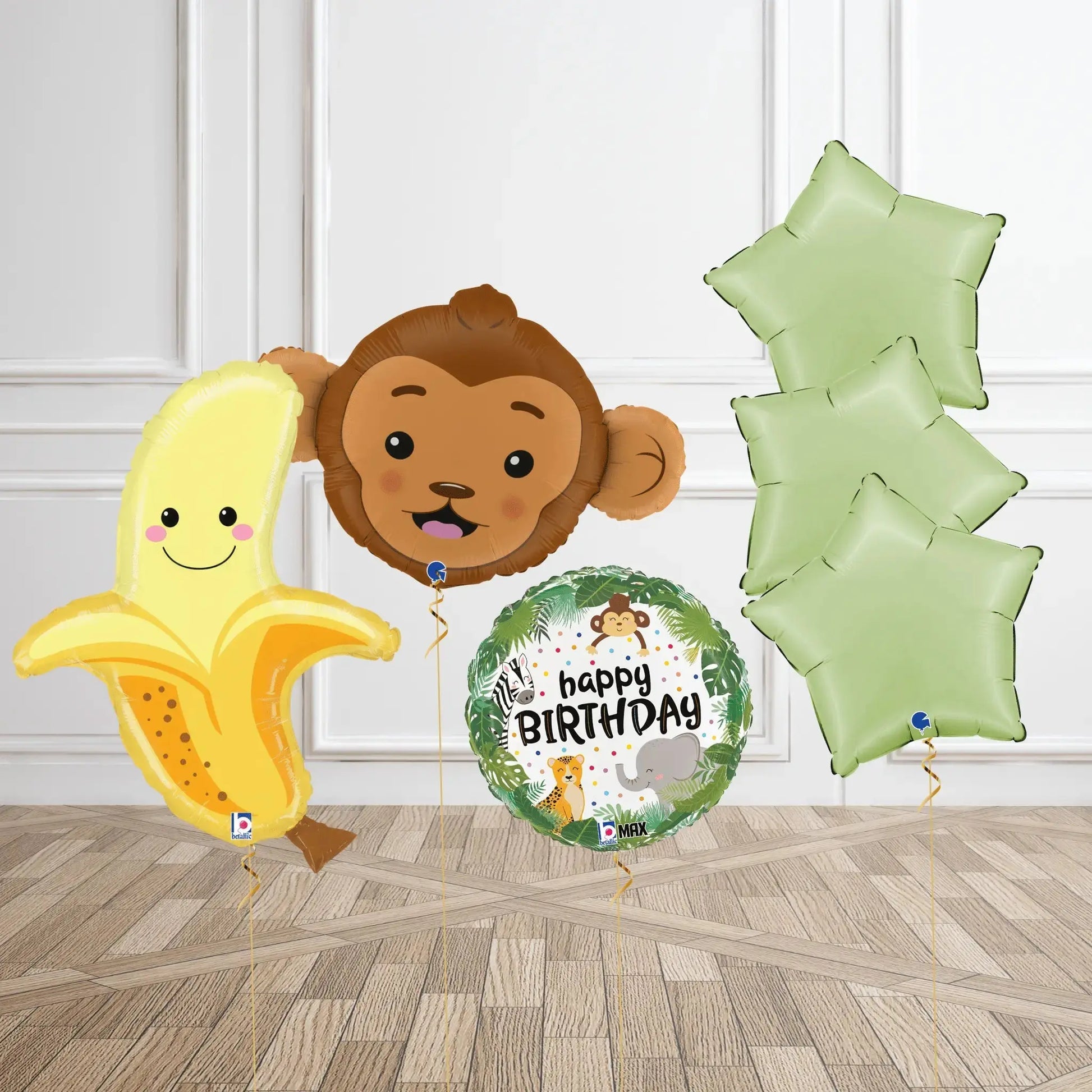 Jungle Monkey & Banana Balloon Bouquet