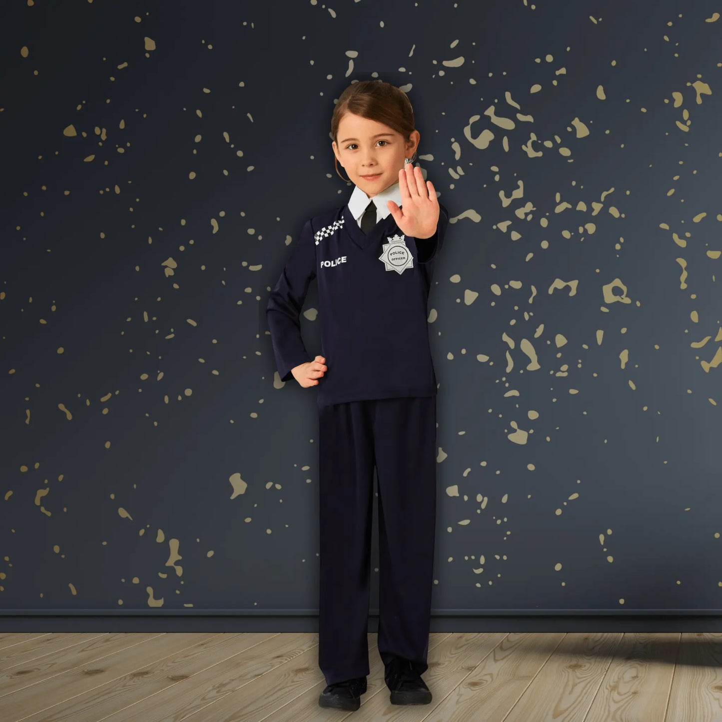 Kids' Police Costume – Top & Trousers Fancy Dress Outfit | The Party Hut