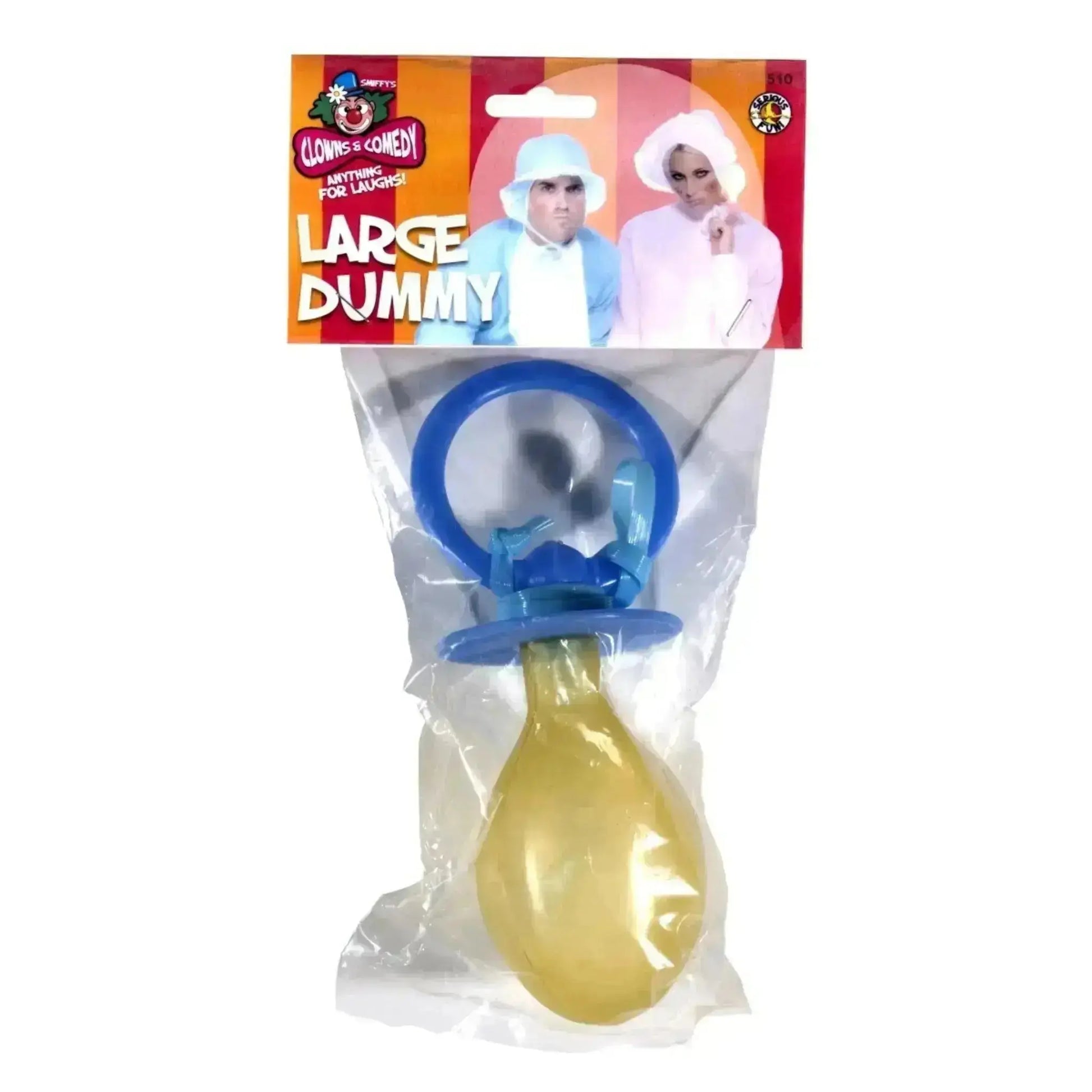Large Dummy Soother – Assorted Pink or Baby Blue