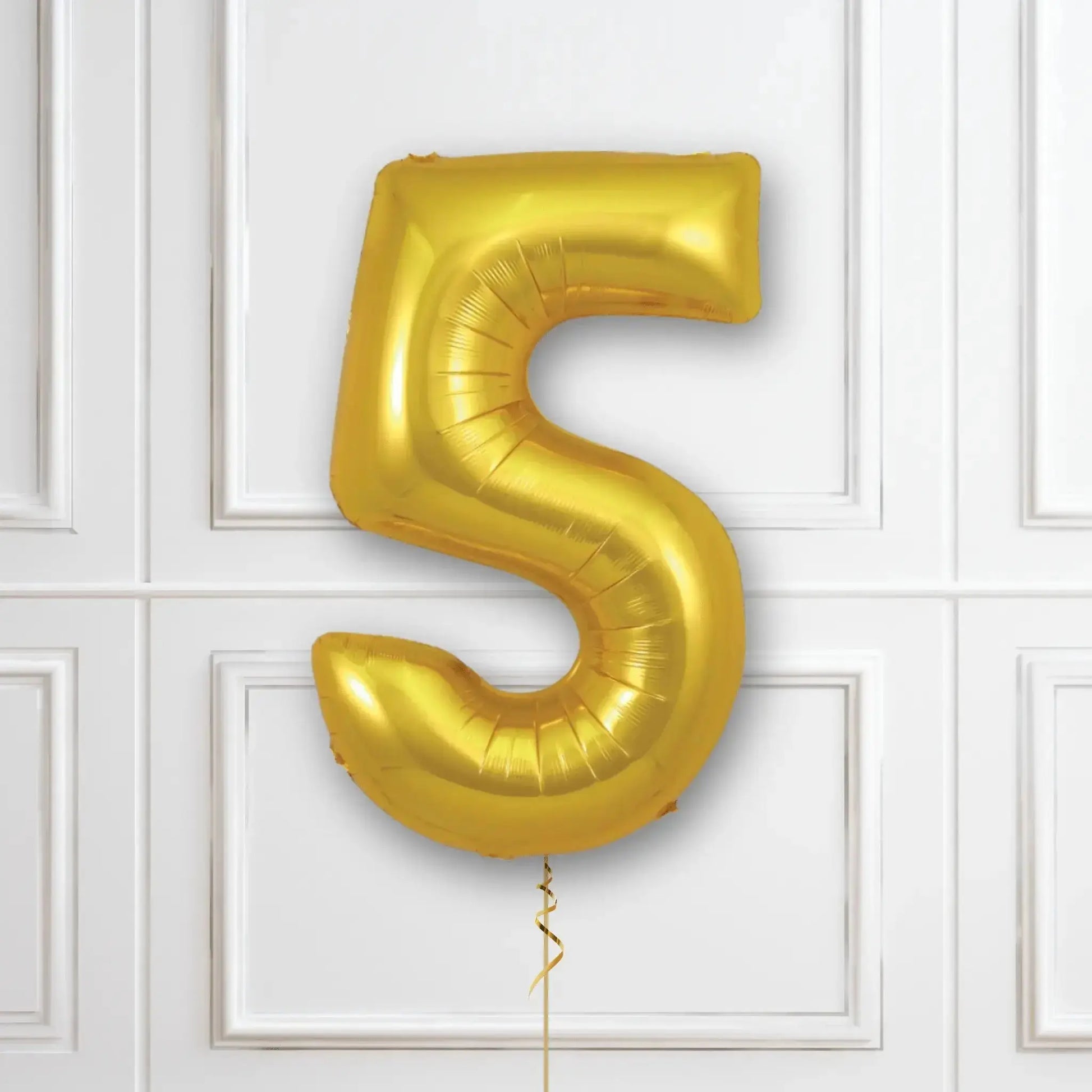Large Gold Foil Number Balloons