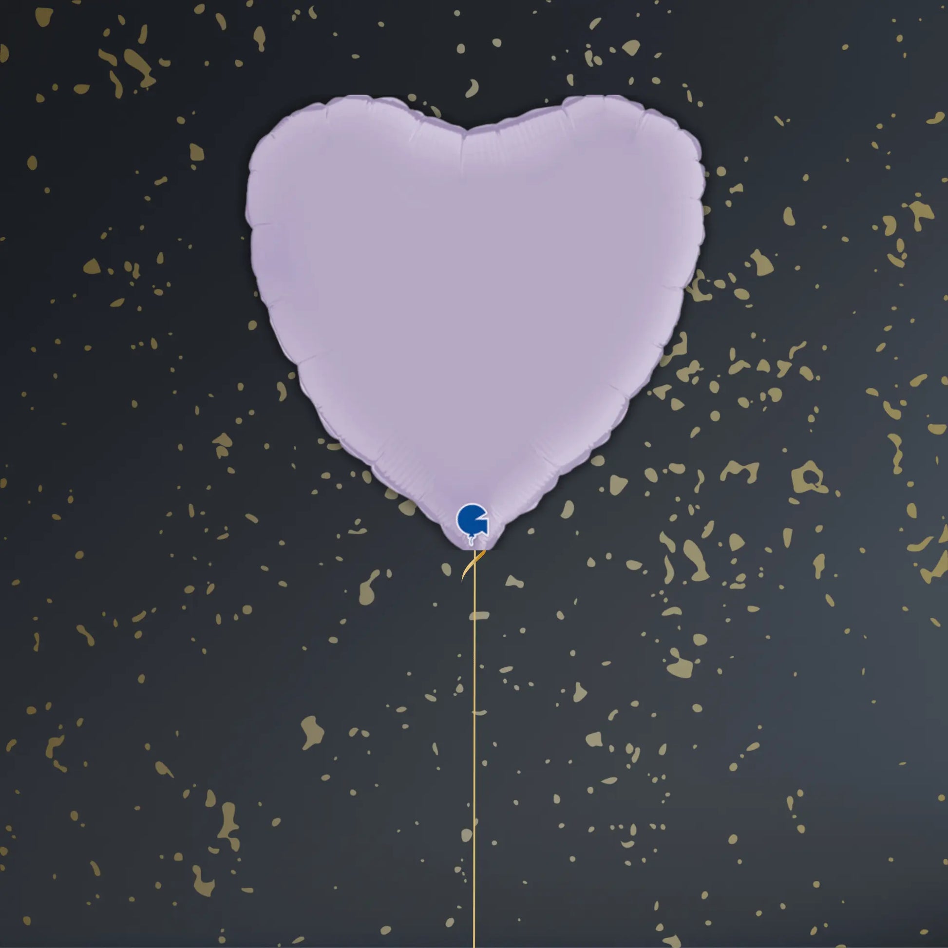 Lilac Heart Balloon Package - Helium Filled