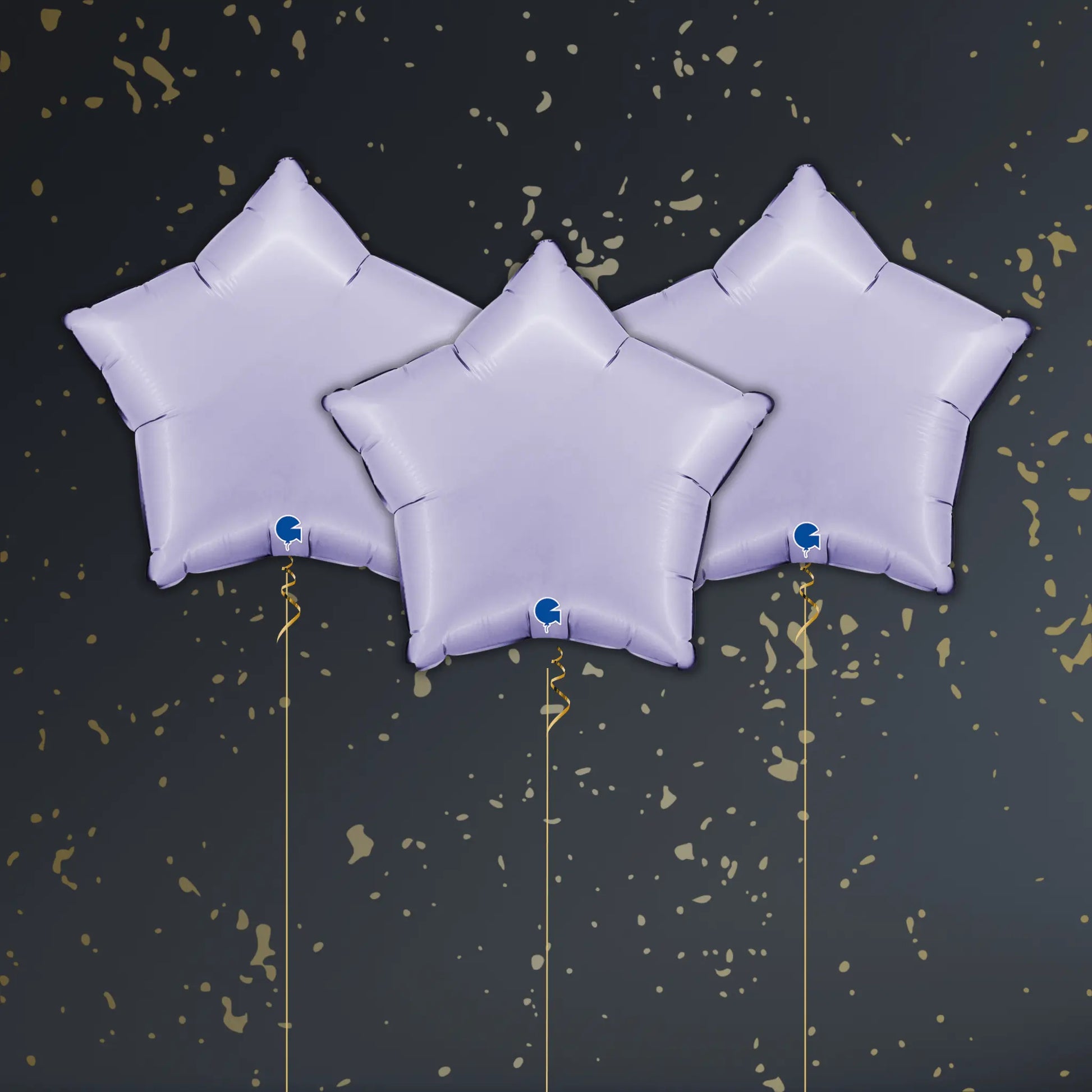 Lilac Star Balloon Package - Helium Filled